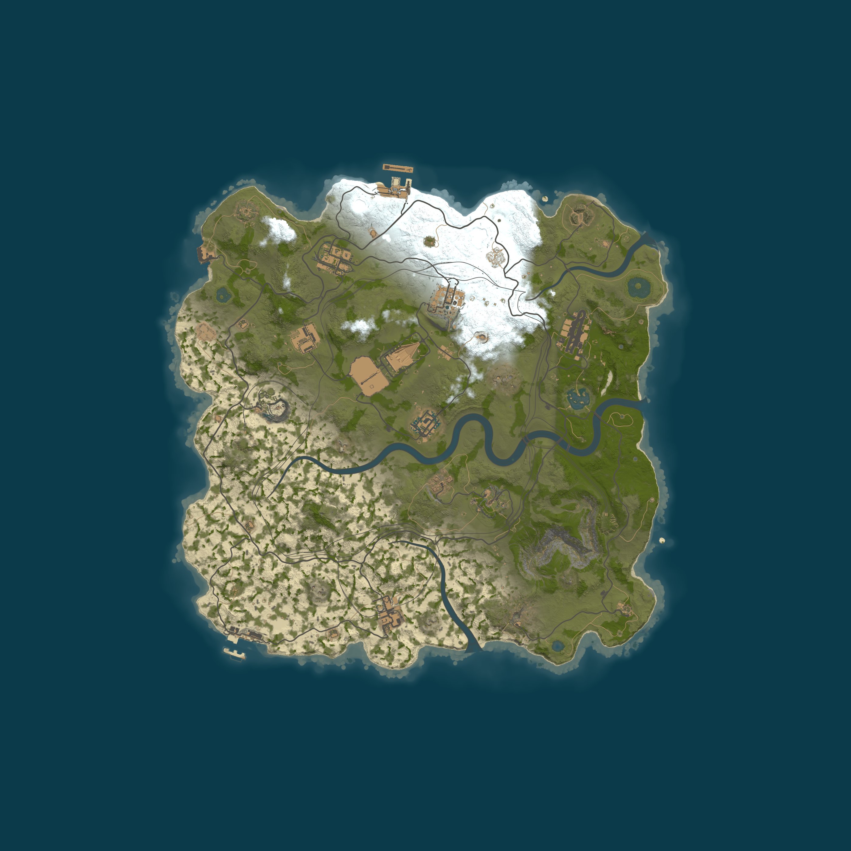 Custom Map, size 3600, seed 1337