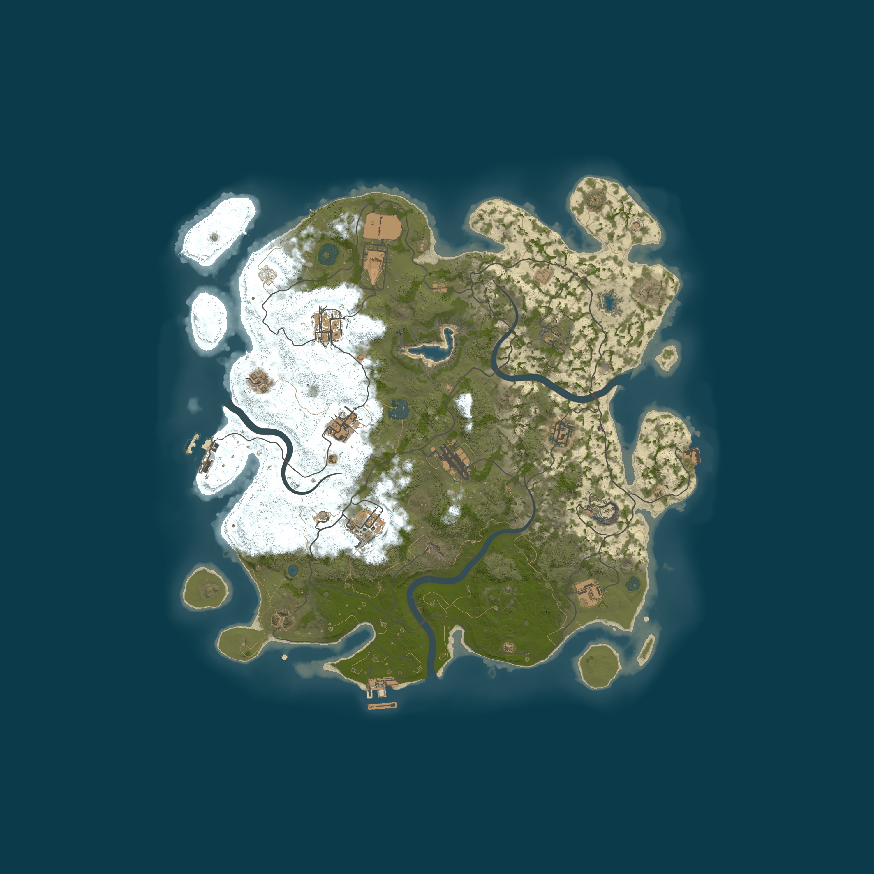 Procedural Map, size 4000, seed 1634969899