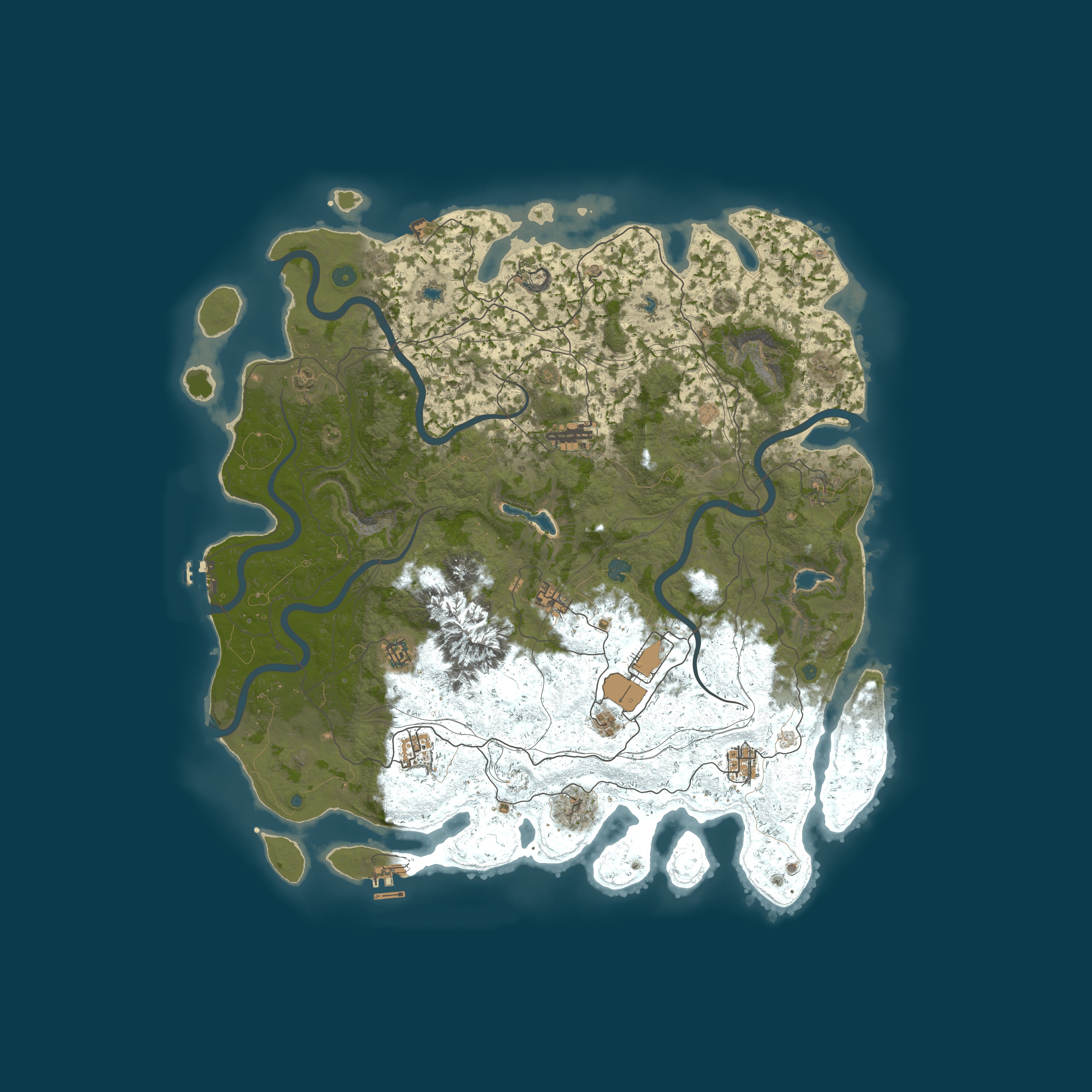 Map for [JP] チキン鯖 Vanilla+ | NPC Raids | Monthly | PVP | 5k Map