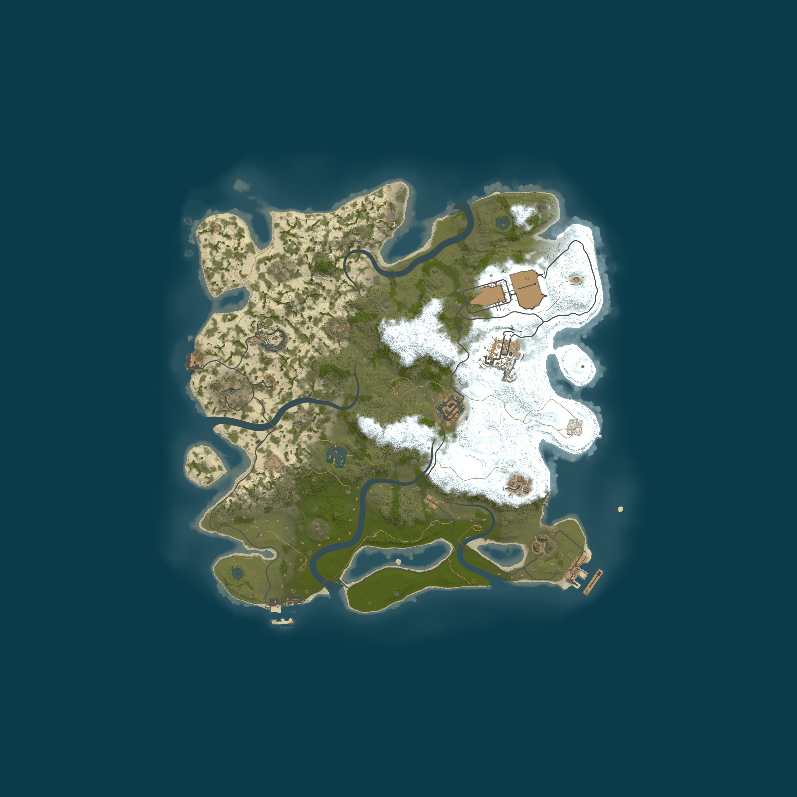 Map for [PVE] Gibberish Rust 10x Skills|RaidBases|Zombie|Kits|Convoy