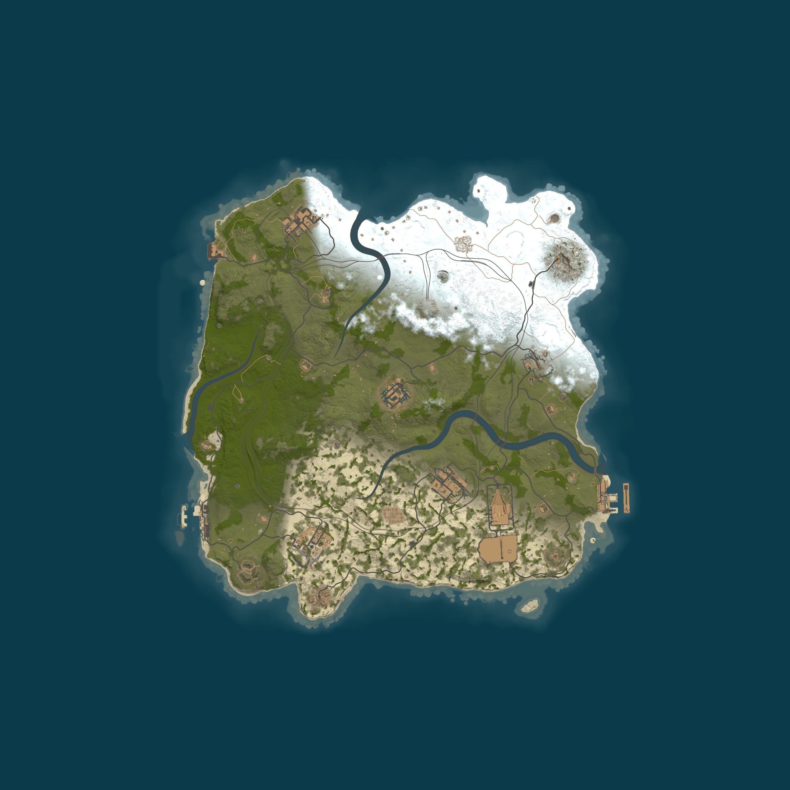 FPS+ LunaRust.com, size 3300, seed 1337
