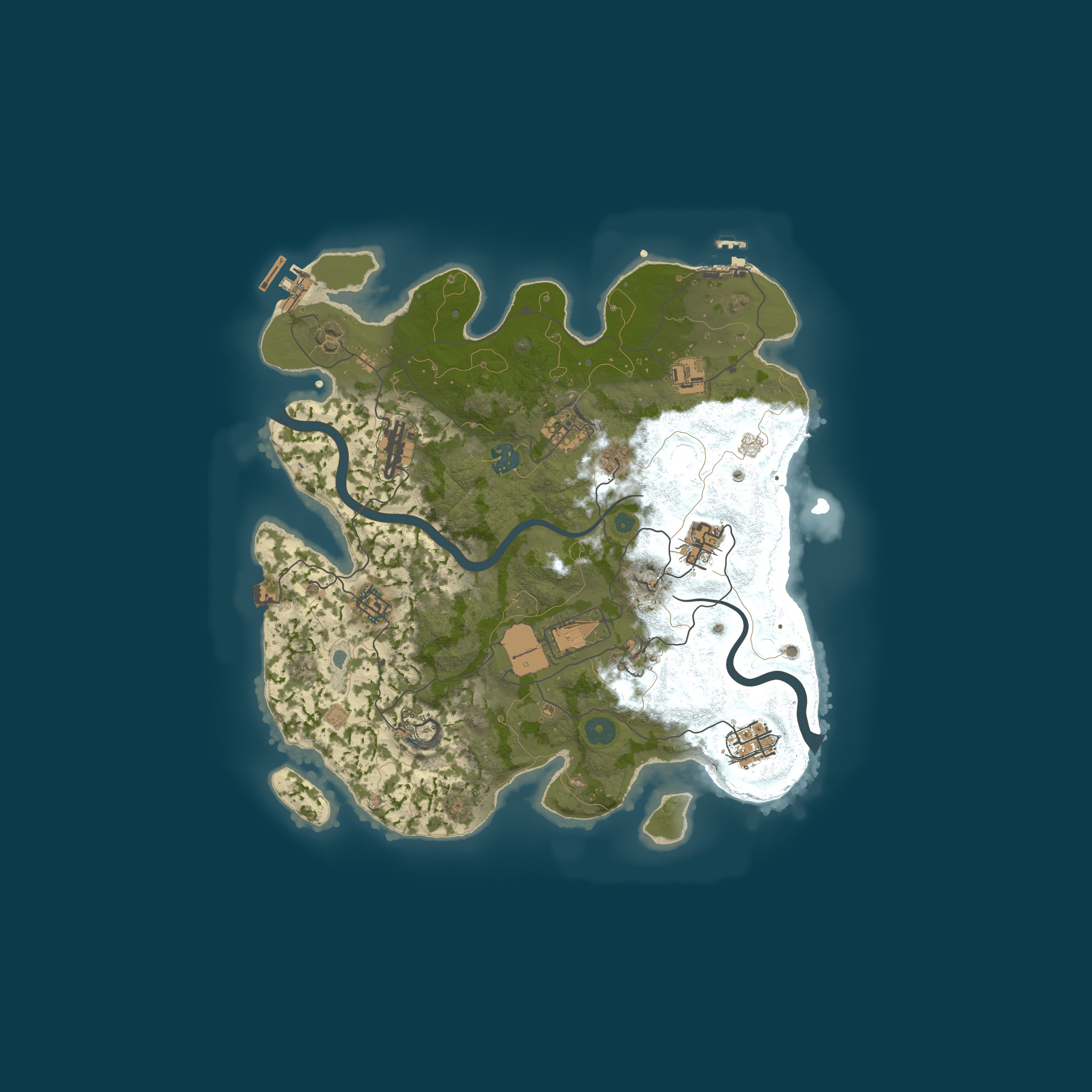 Procedural Map, size 3500, seed 838752562