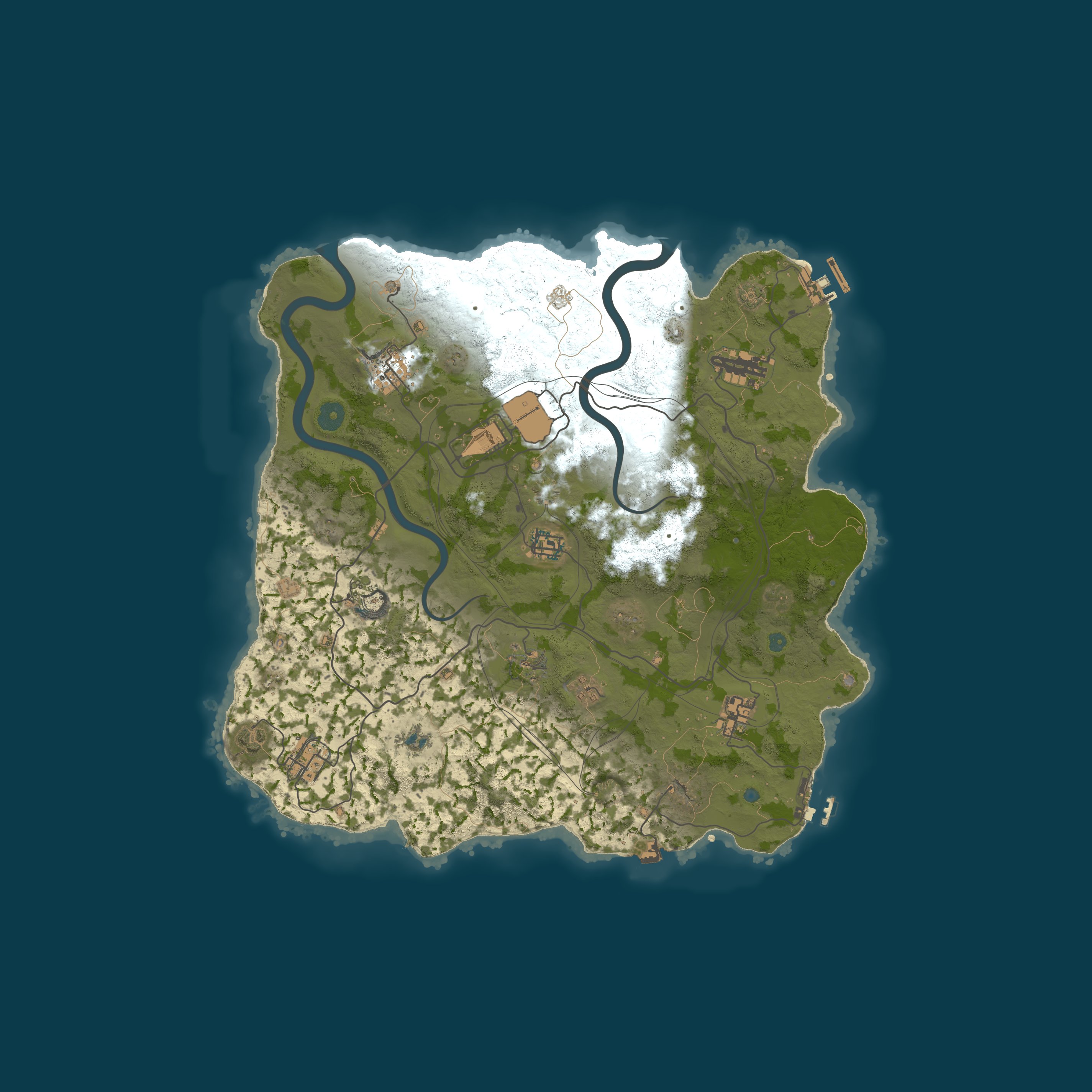 Map for WEREWOLF GAMING.CO 5x Solo/Duo/Trio/Quad/Max 5|Clans|Loot X5|TP