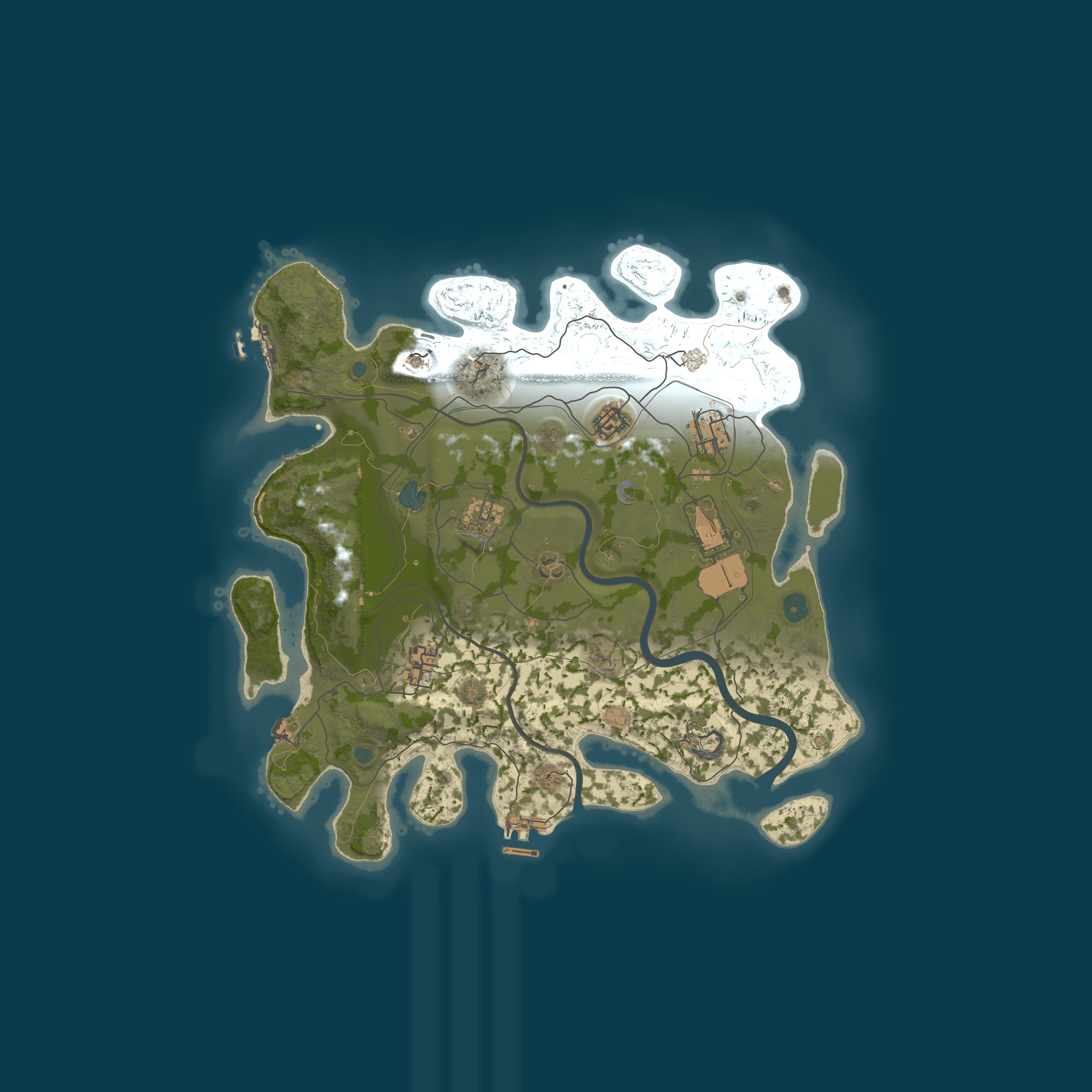Map for TheFunRust PVE x10 Server