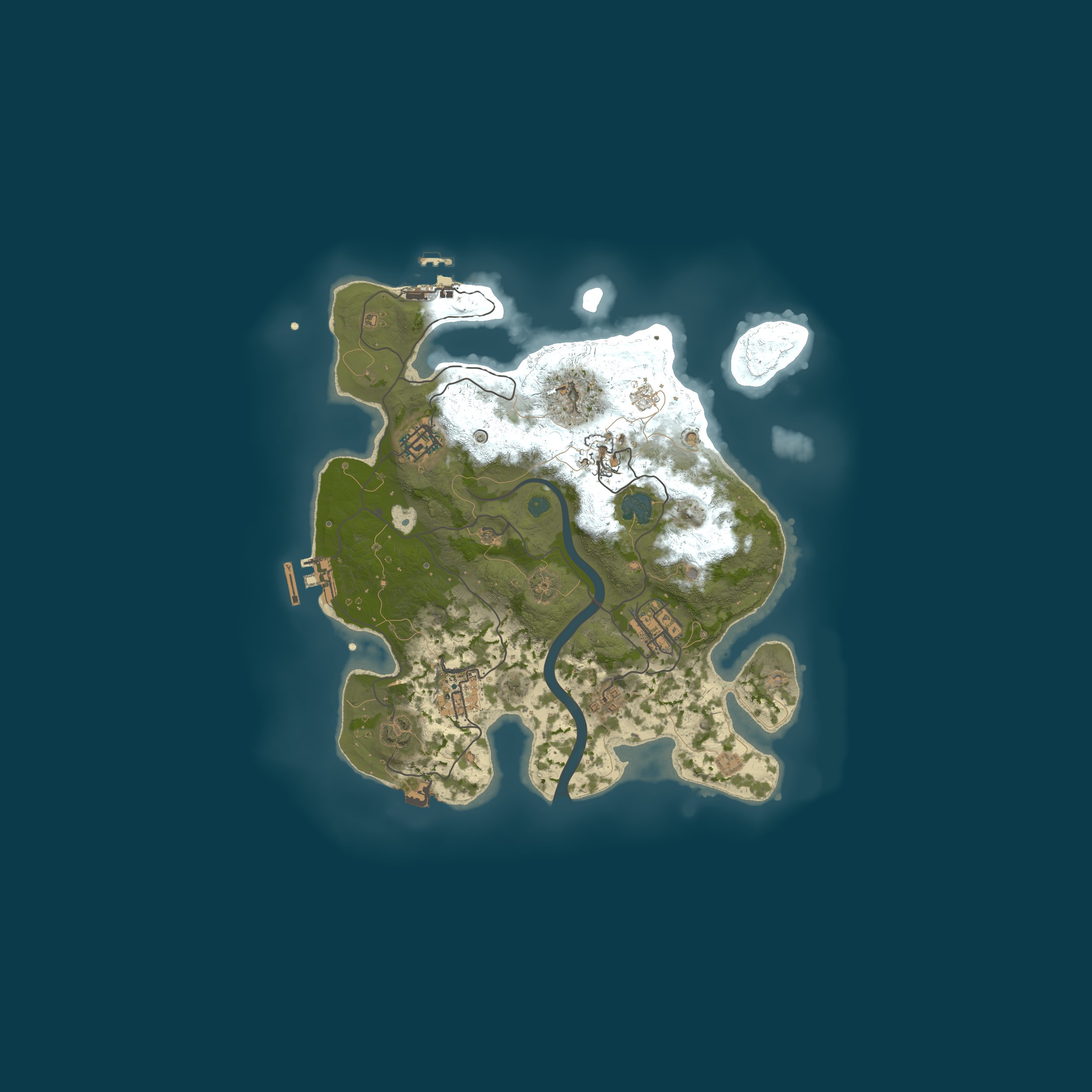 Procedural Map, size 3000, seed 12217621