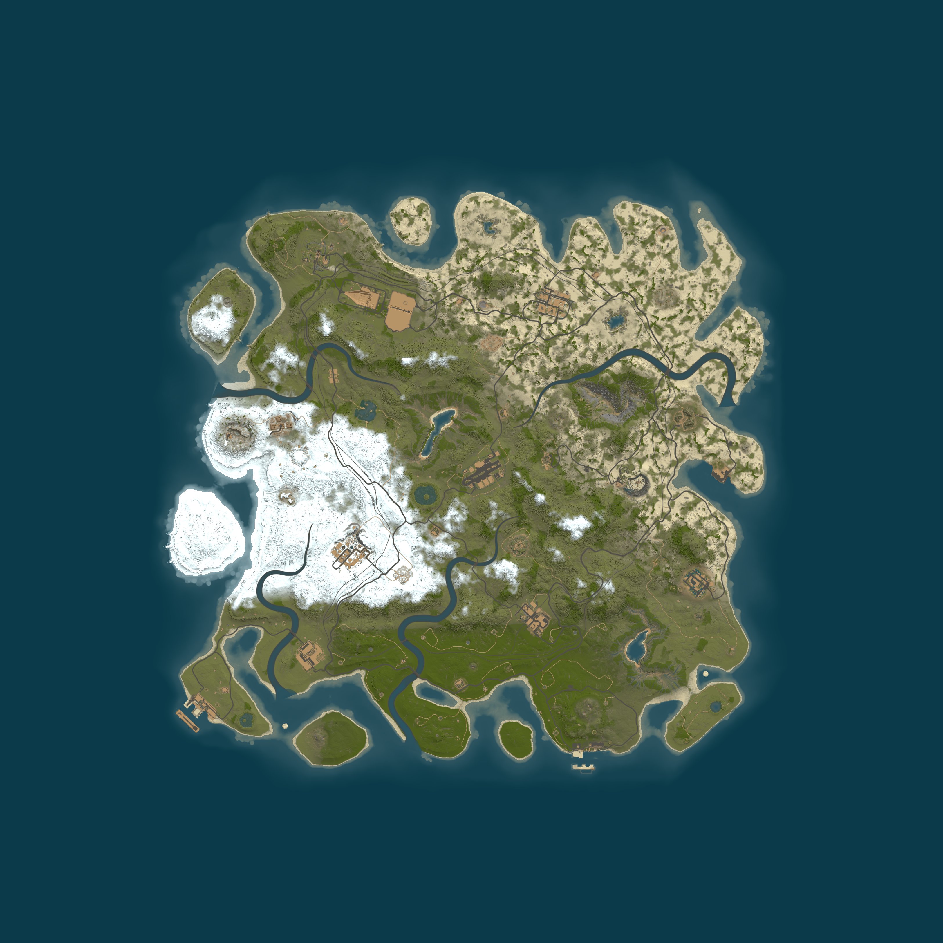 Procedural Map, size 4500, seed 1035355034