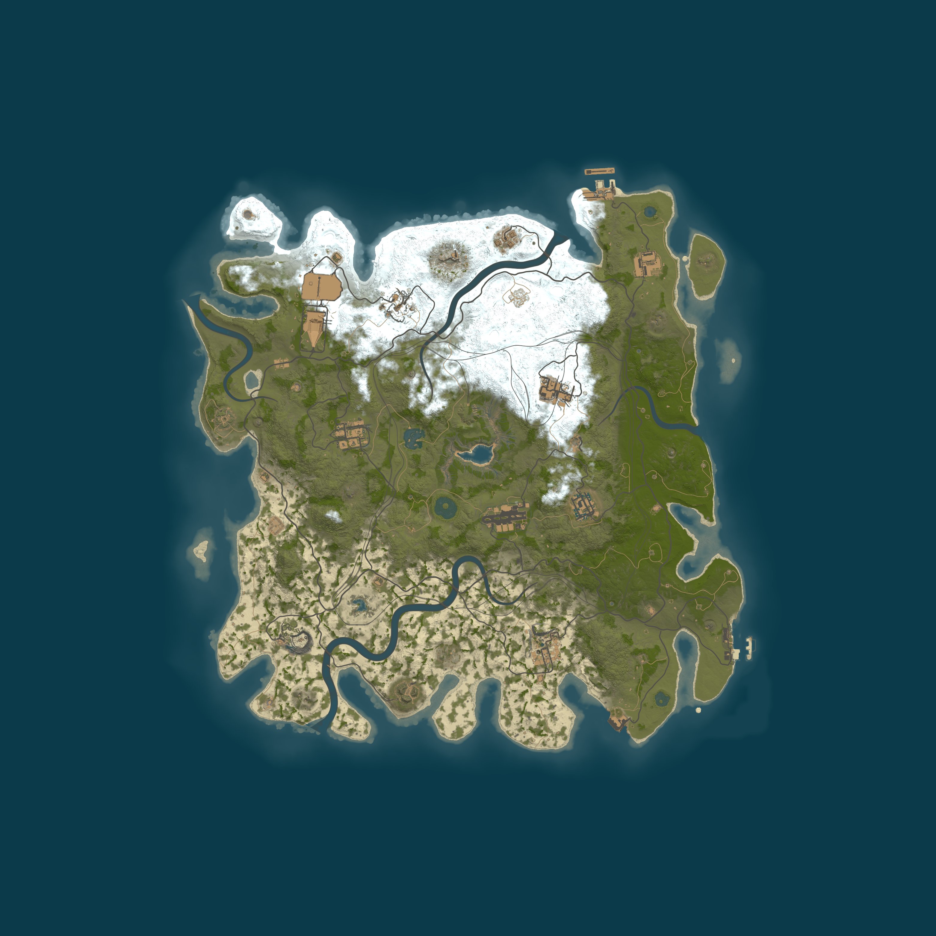 Procedural Map, size 4250, seed 1386758287