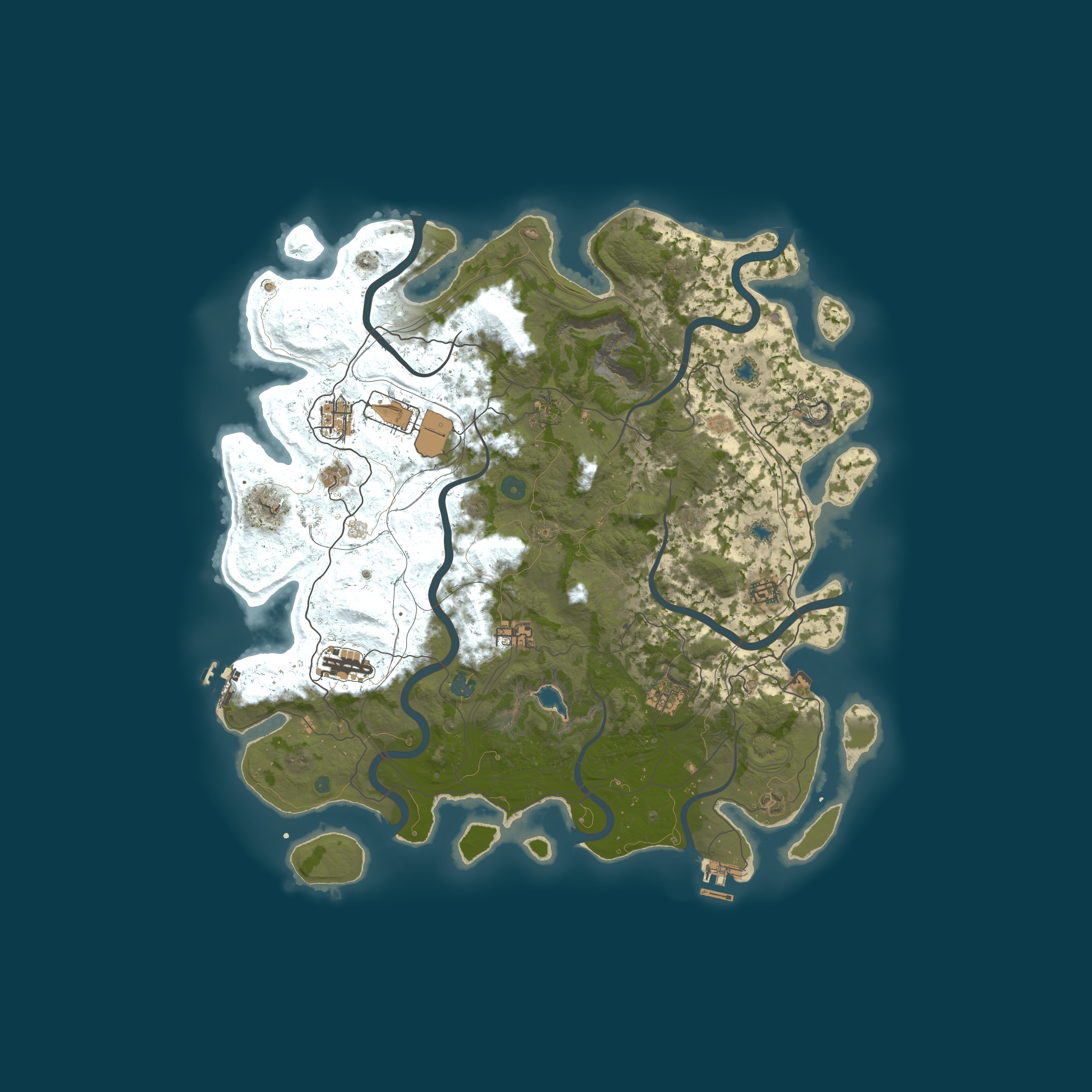 Map for [PvE] Skyline PvE - No Raiding/Killing, No Decay, Noob Friendly
