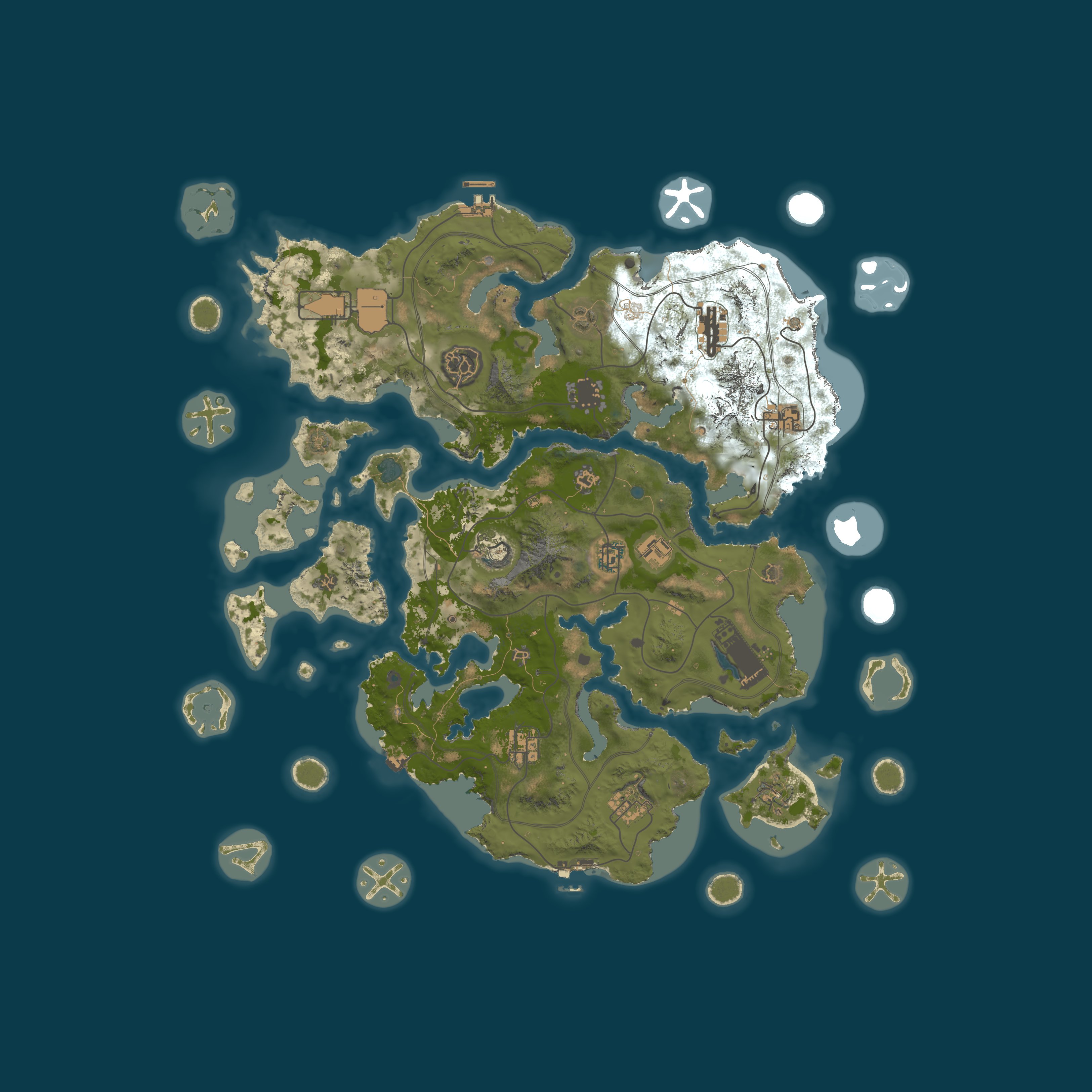 Village of Tenga, size 4500, seed 6738