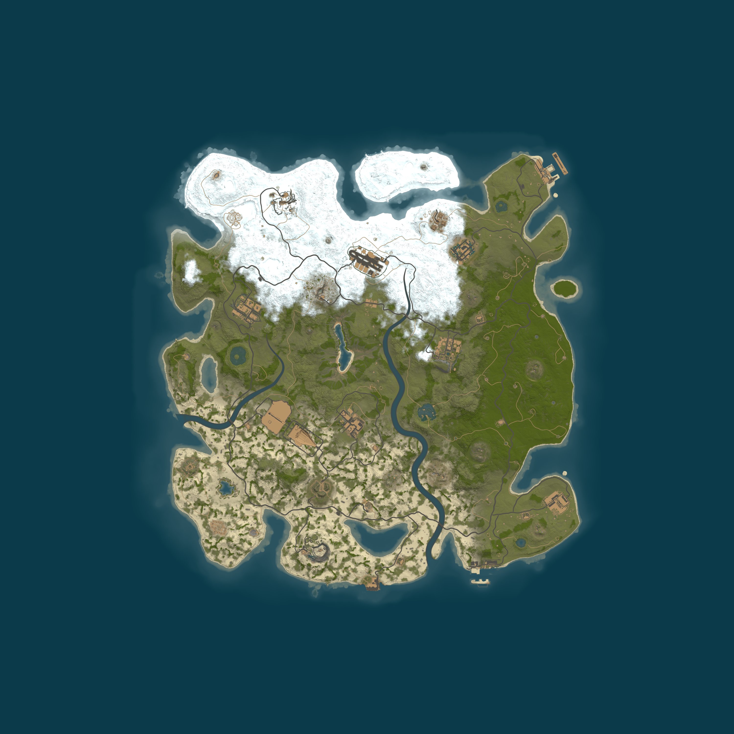 Map for [EU] Lucky Duck PvE | No Raiding | Zombies | Bosses | Events