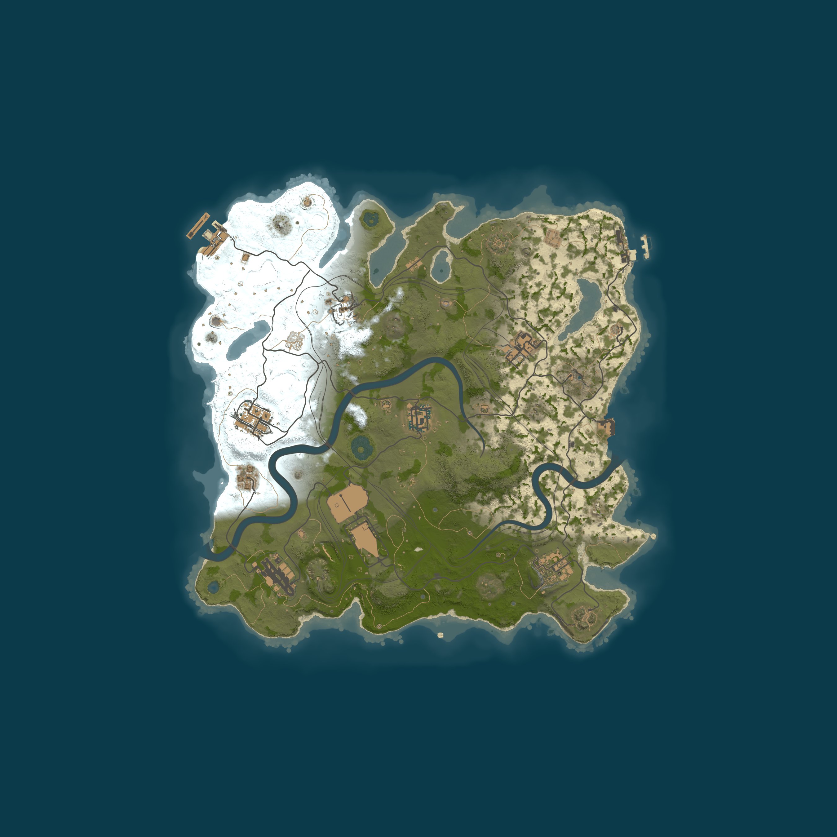 Map for LOBO SOLITARIO - [Solo] Semanal | Blueprints sem wipe | Upkeep 