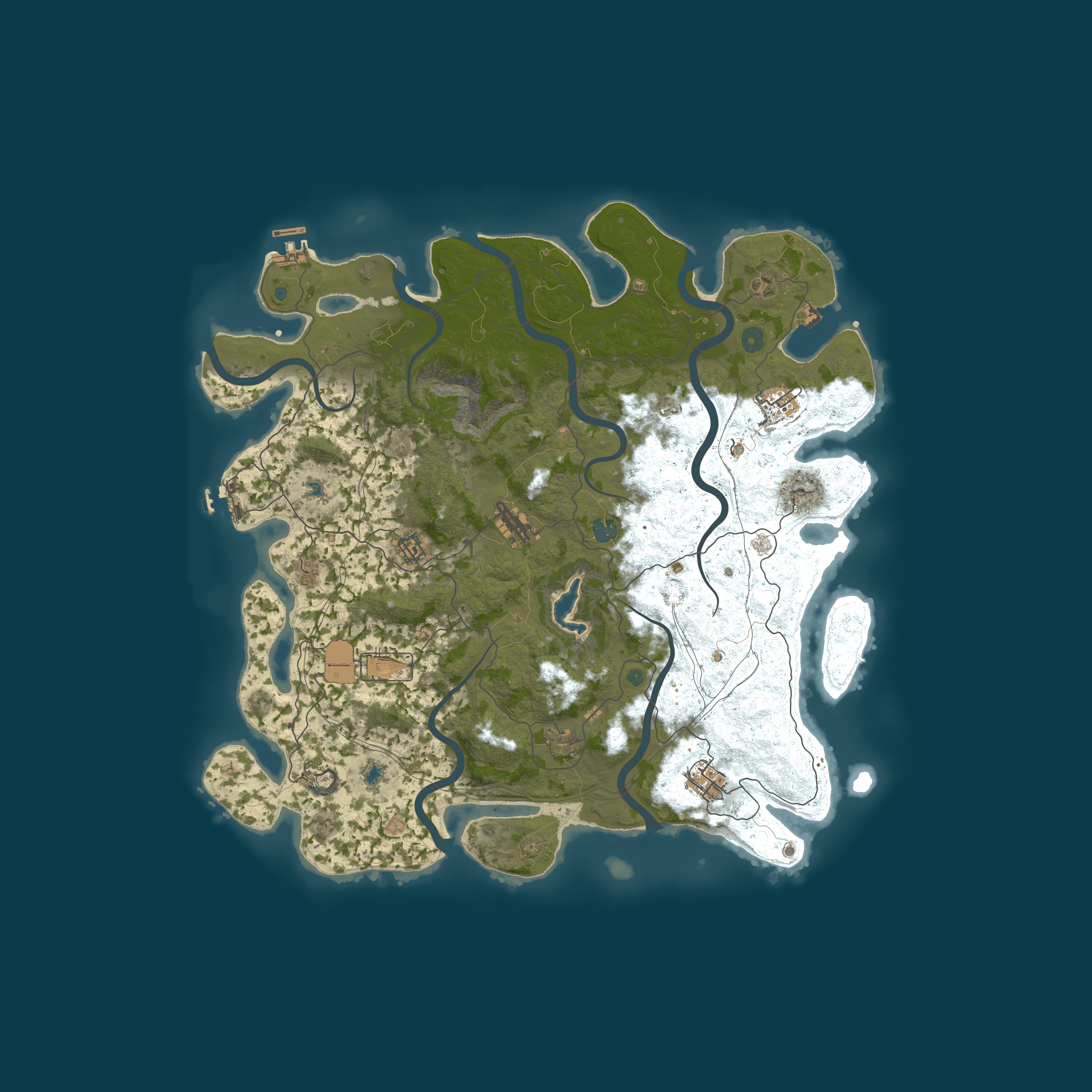 Map for Rusty Goats | Hybrid | Noob Friendly | Solo/Duo/Trio