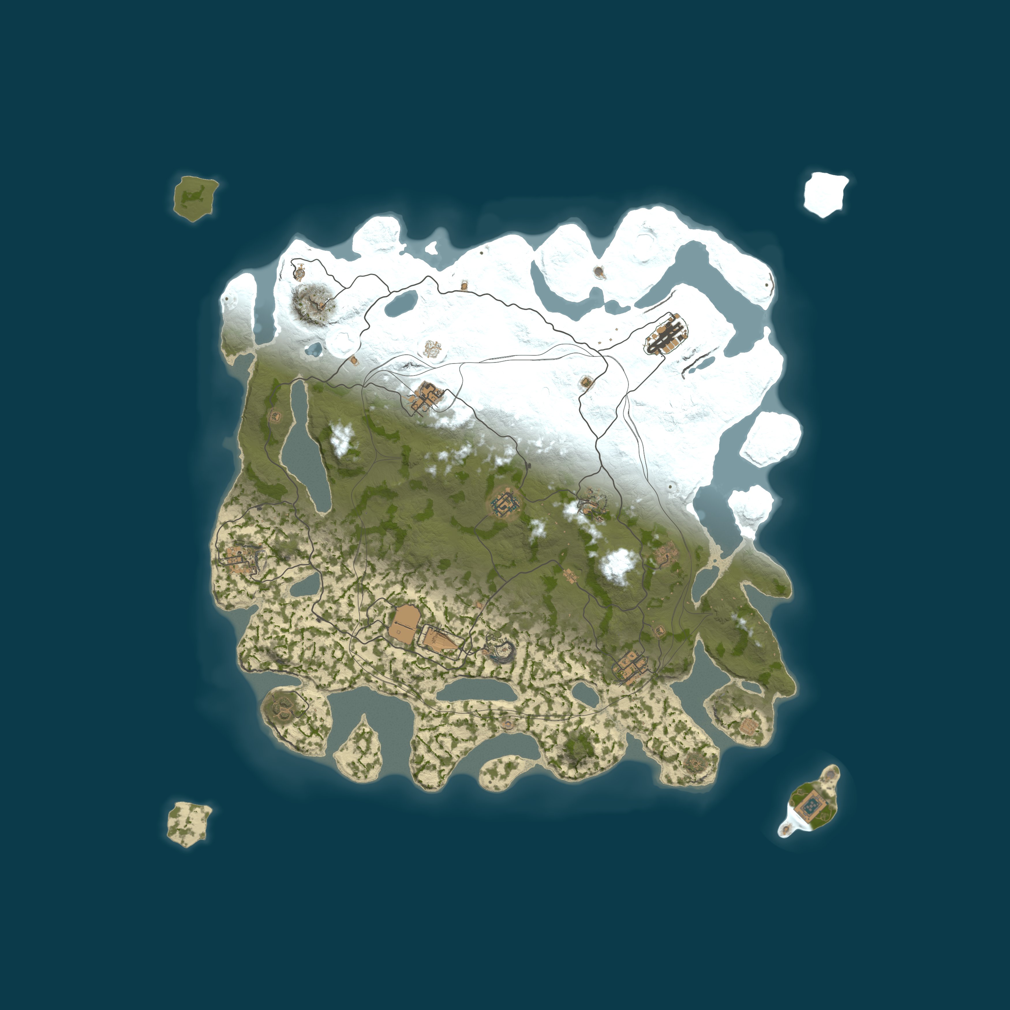 Custom Map, size 5000, seed 1337