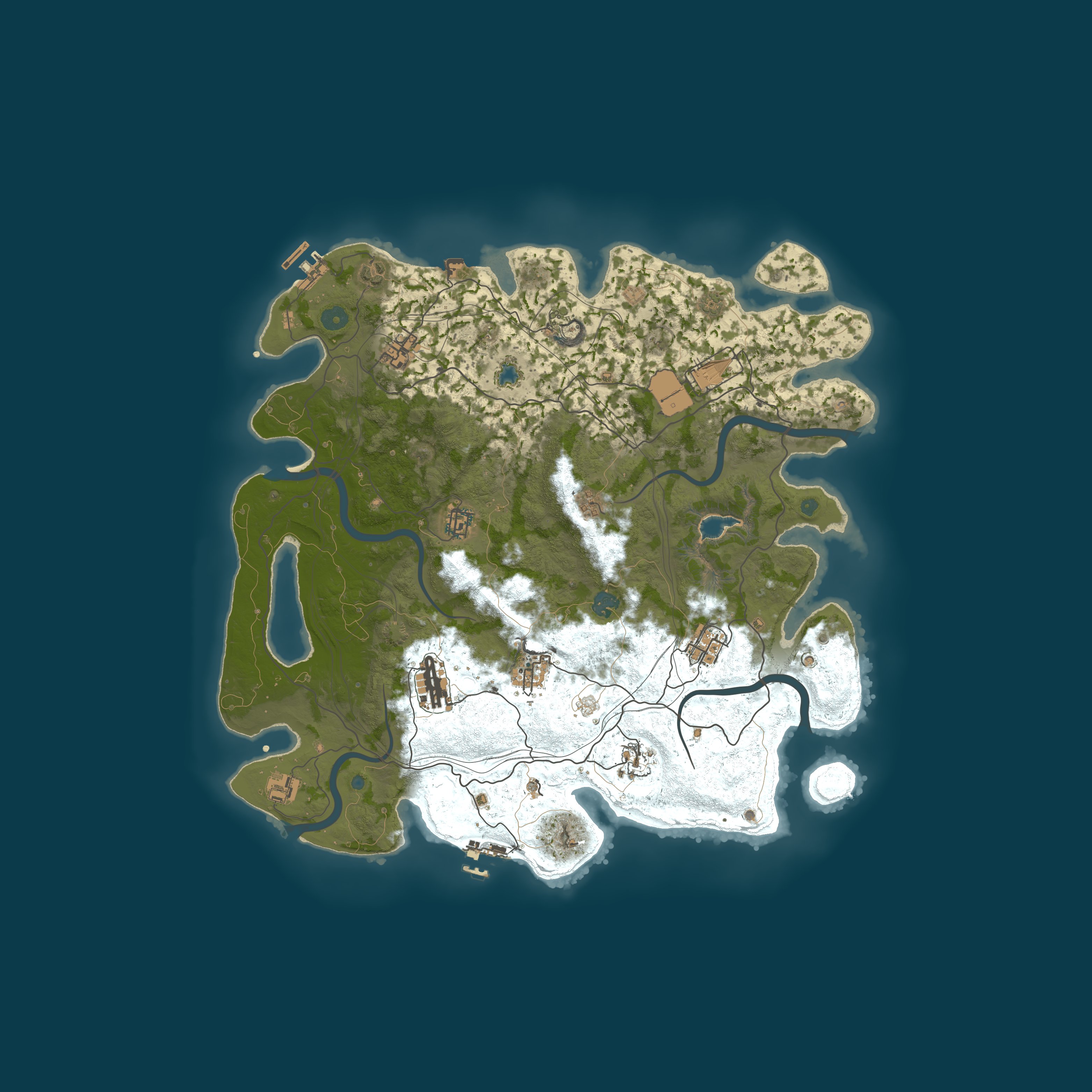 Procedural Map, size 4250, seed 457958165