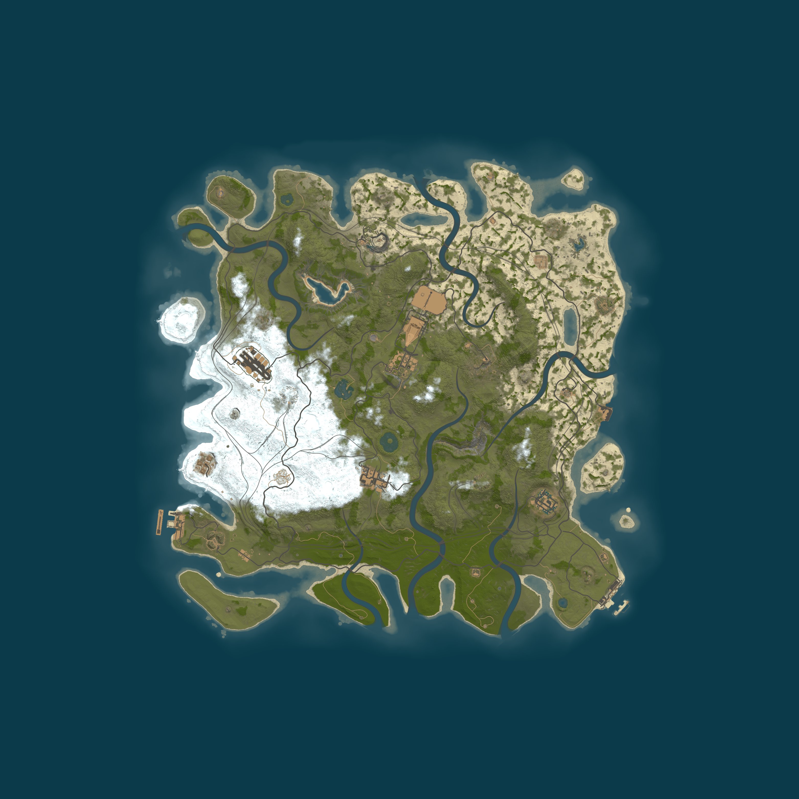 Map for A Shockbyte Rust Server