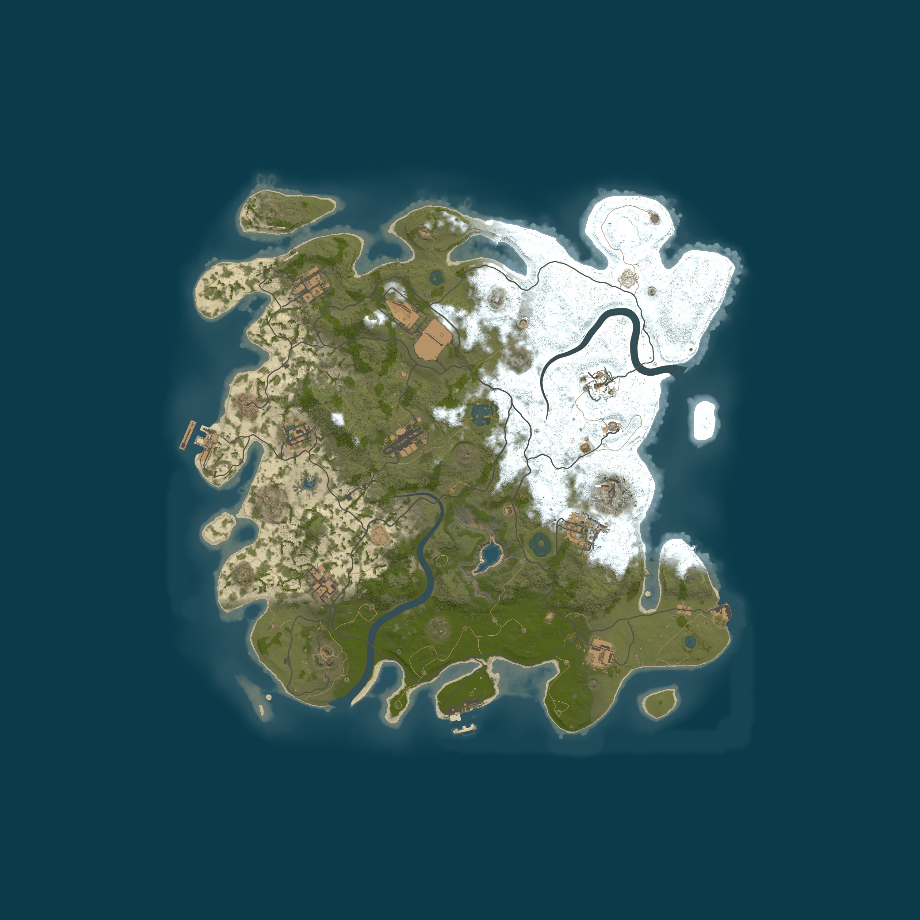 Procedural Map, size 4000, seed 1309755776