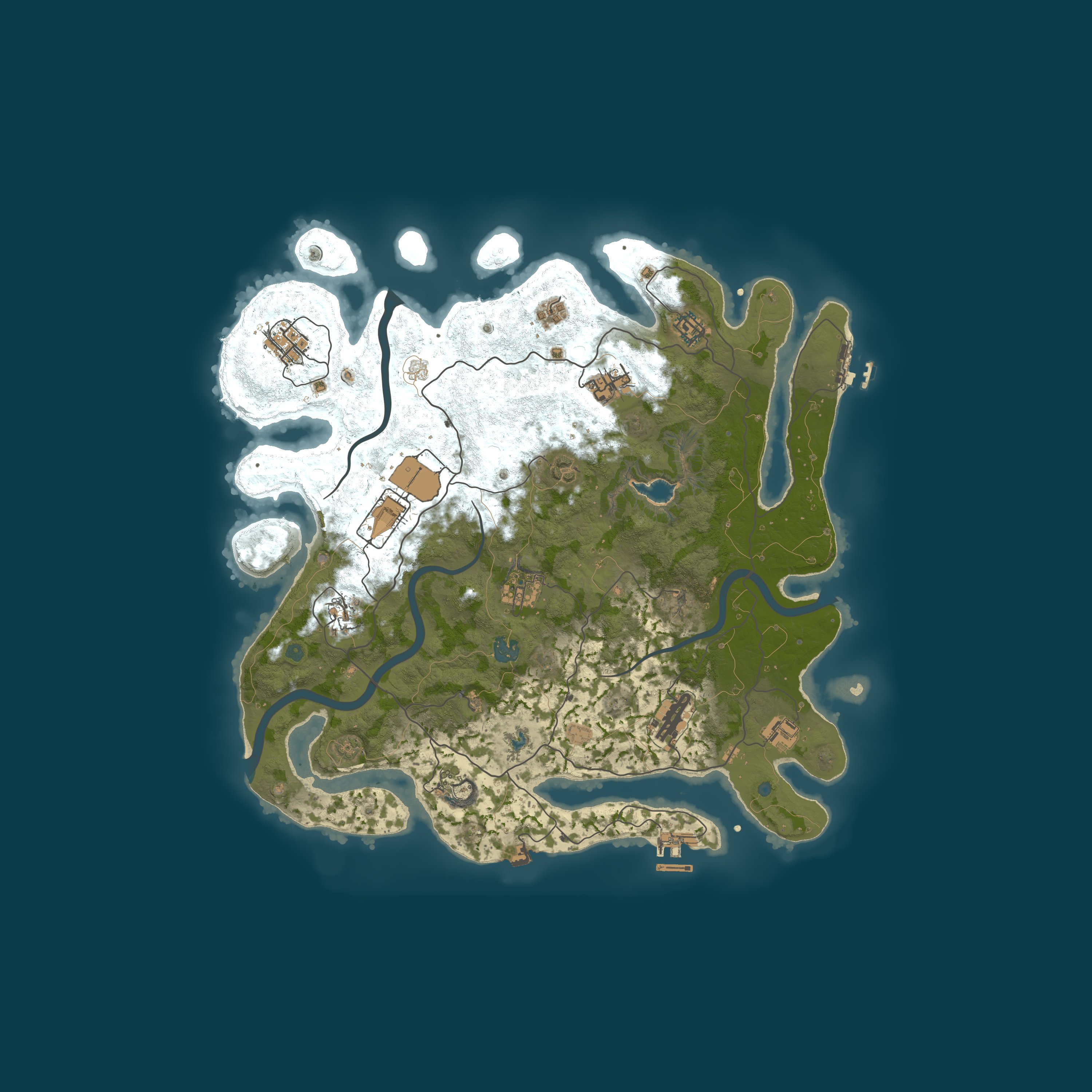 Procedural Map, size 4000, seed 1592395065