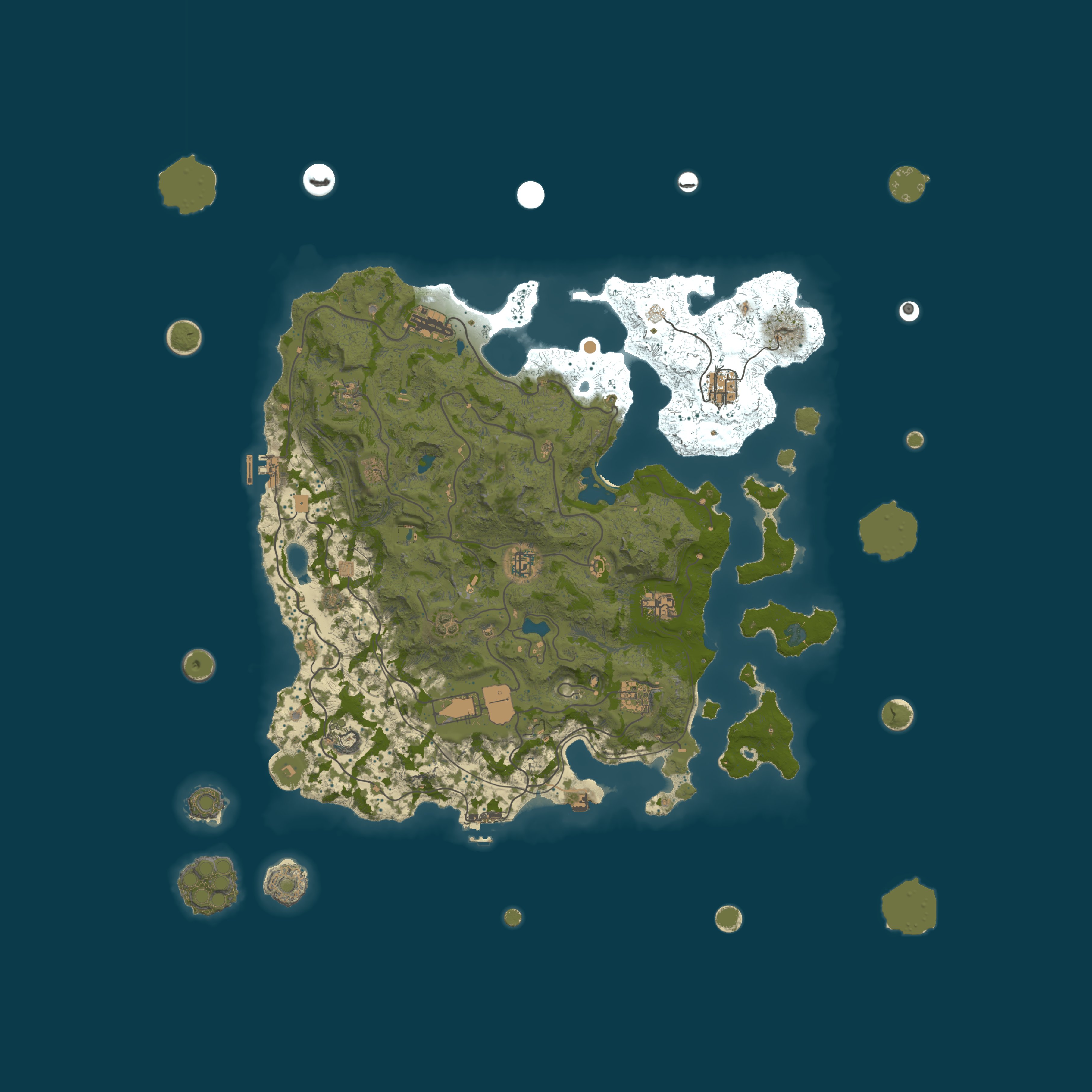 Map for PURGE BURN ZOMBIE ISLAND PVE|5X|Raidable Bases|Skill Tree|QUEST