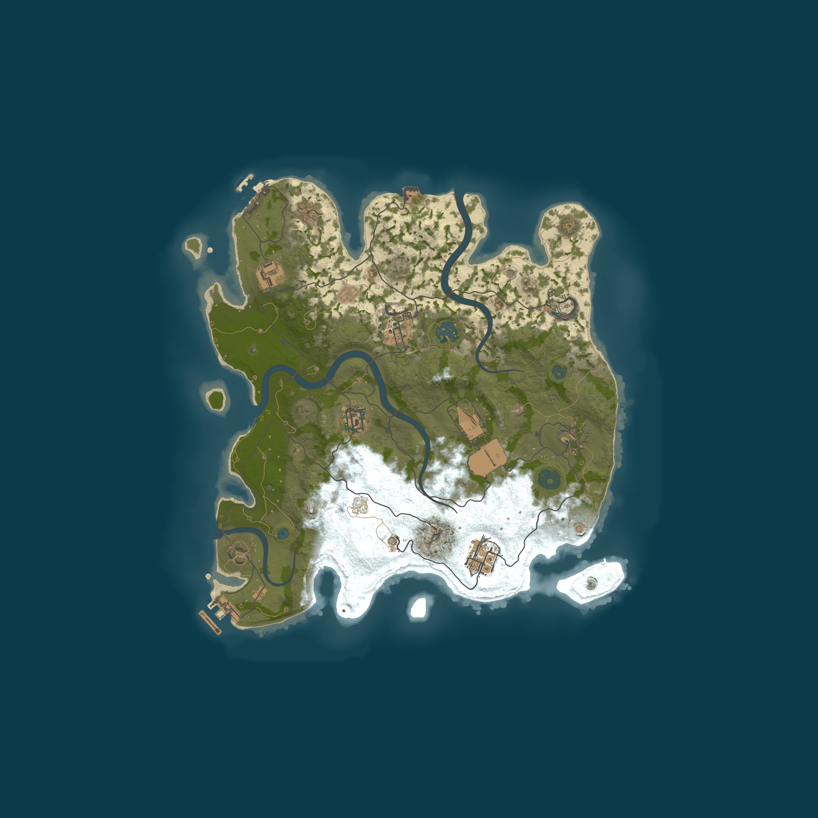 Procedural Map, size 3500, seed 485920