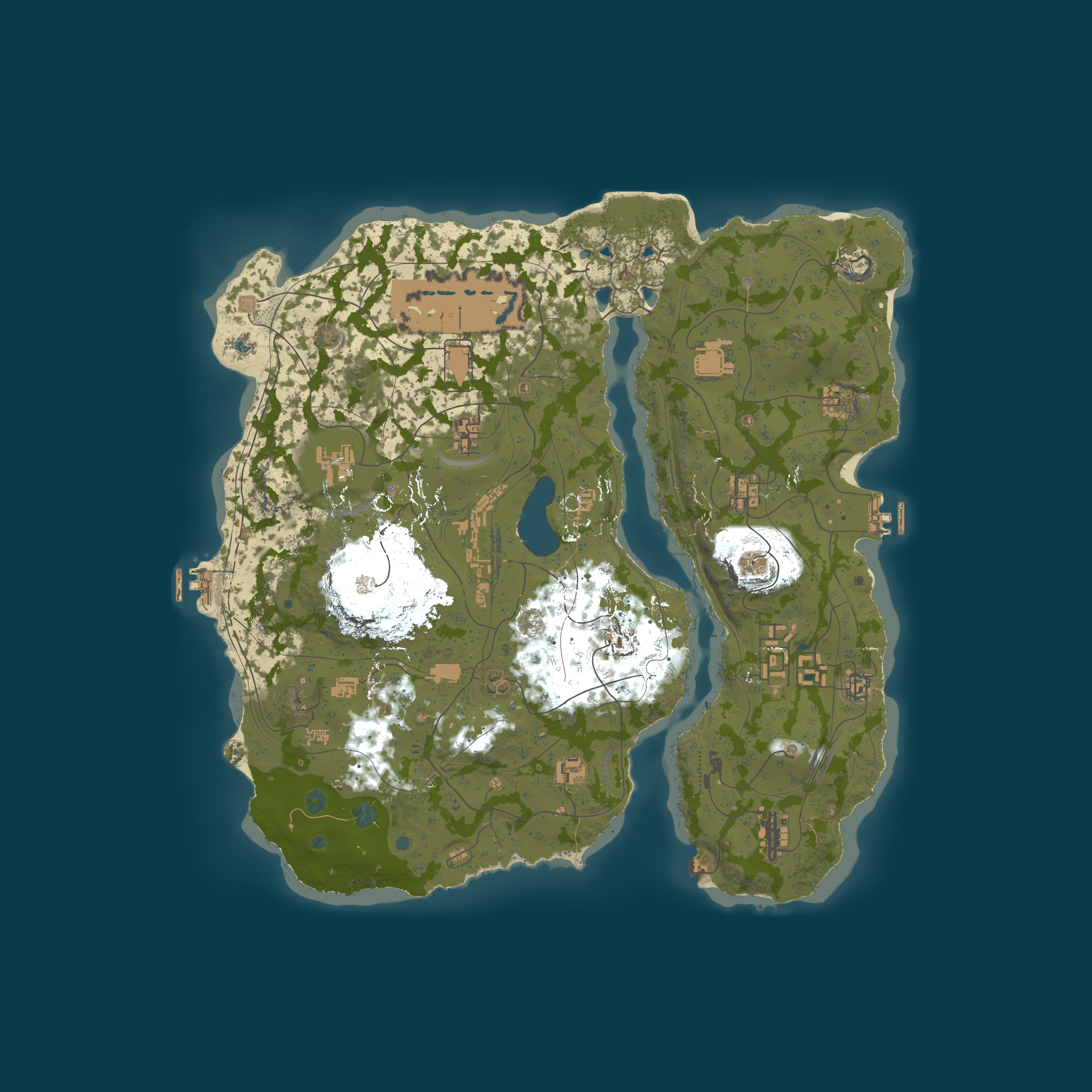 Map for Randum Rust 5x PVE |Raids|SkillTree|Events|Kits|Stats