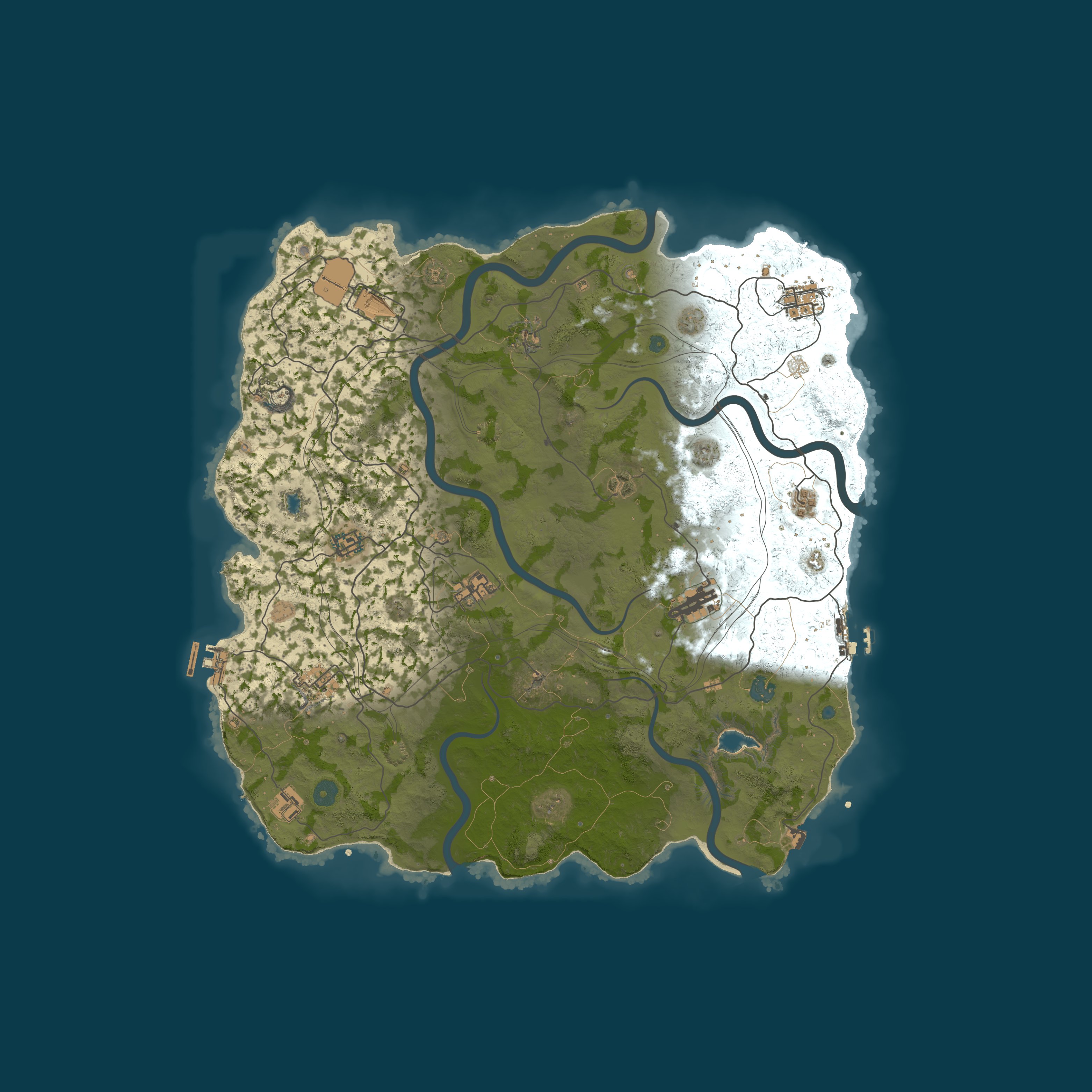 Map for РОССИЯ X2 / ДЛЯ НОВИЧКOB / THIS IS RUST! (03.07)