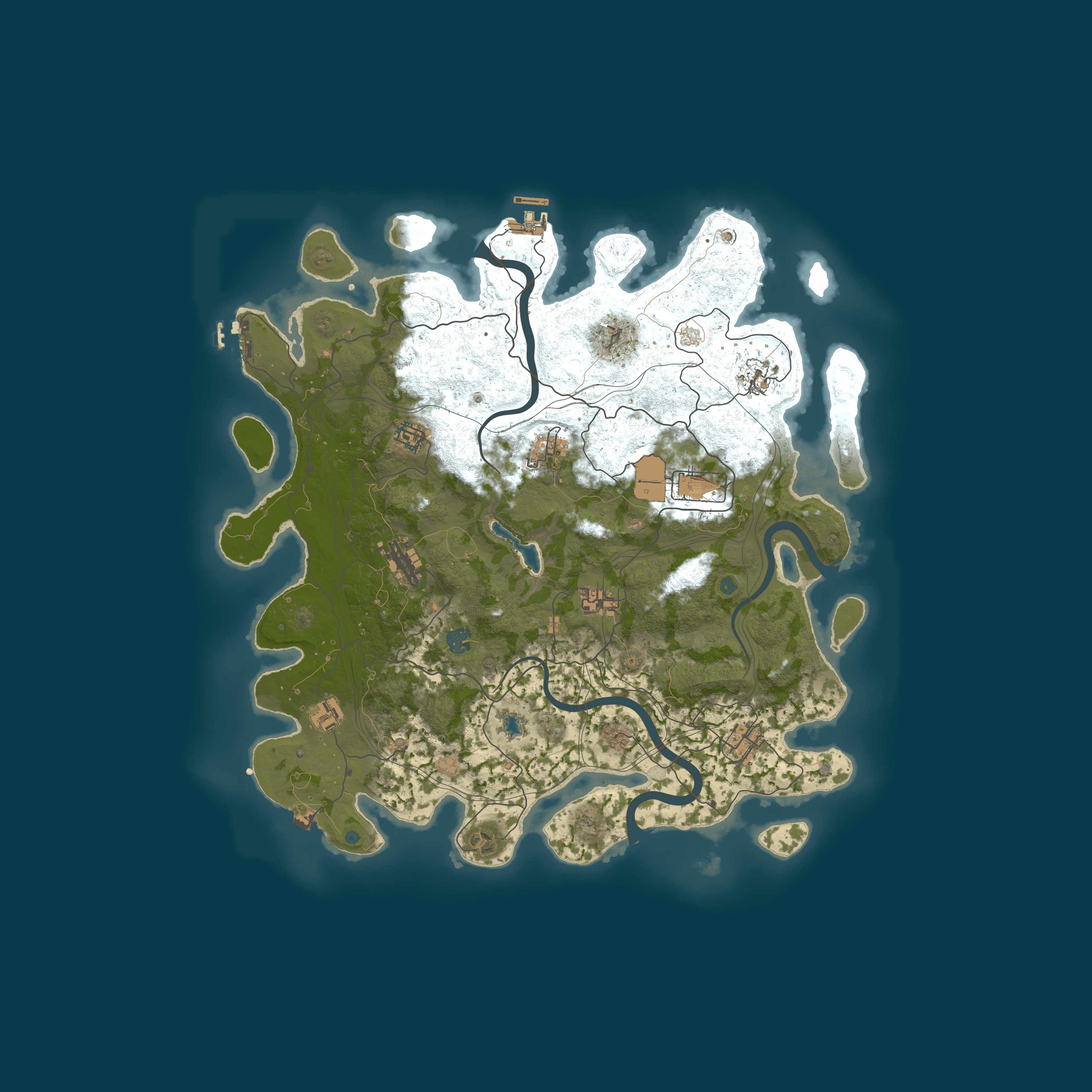 Procedural Map, size 4250, seed 1132916469