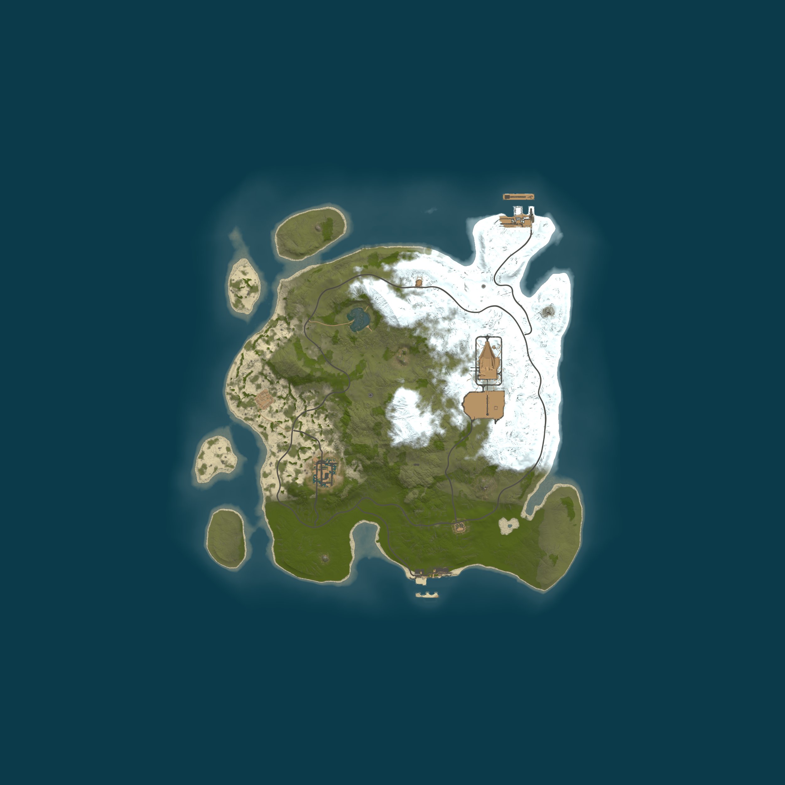 Custom Map, size 3000, seed 1990123778