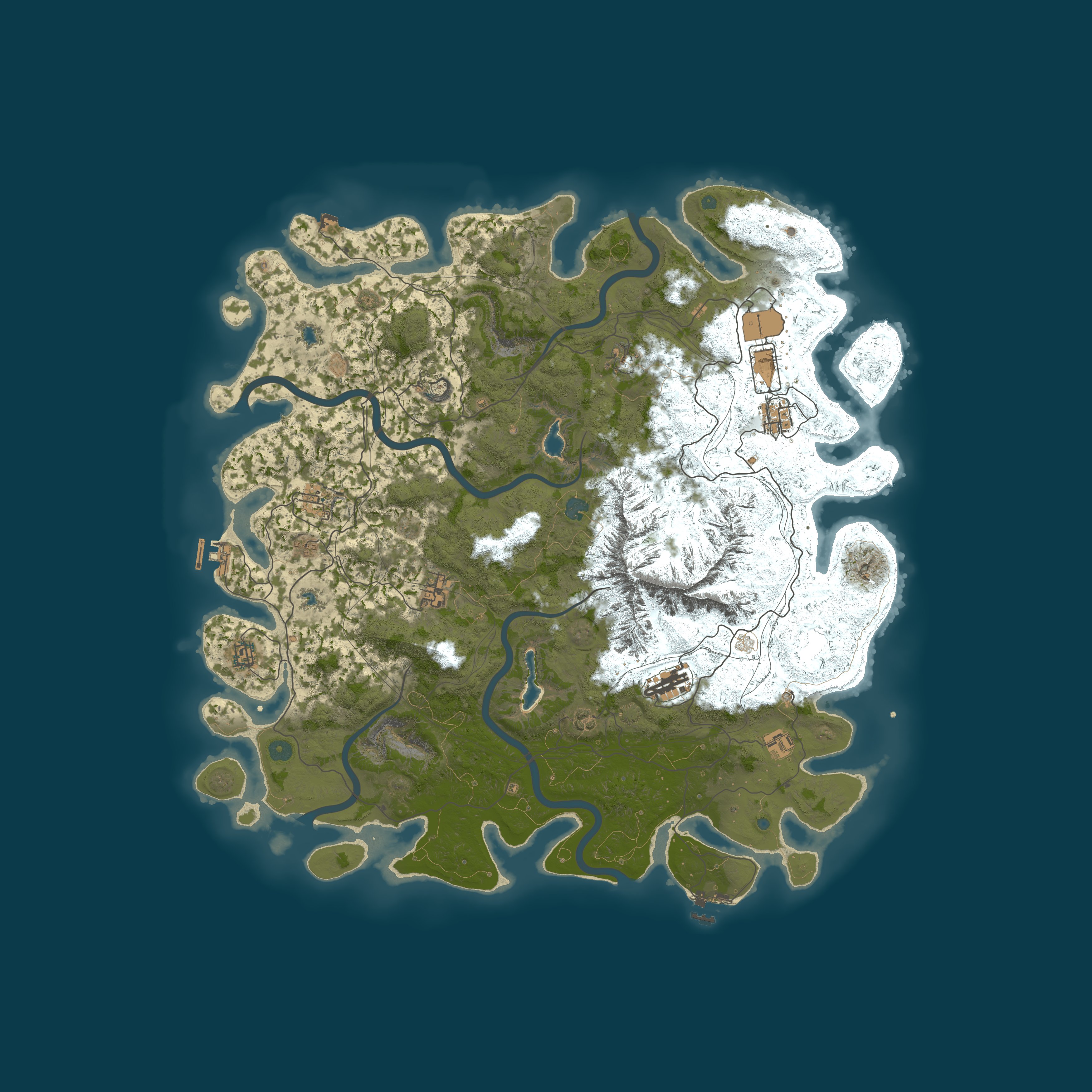 Rust Plus 200 — 절차적 생성 맵 5000, 시드 481815201
