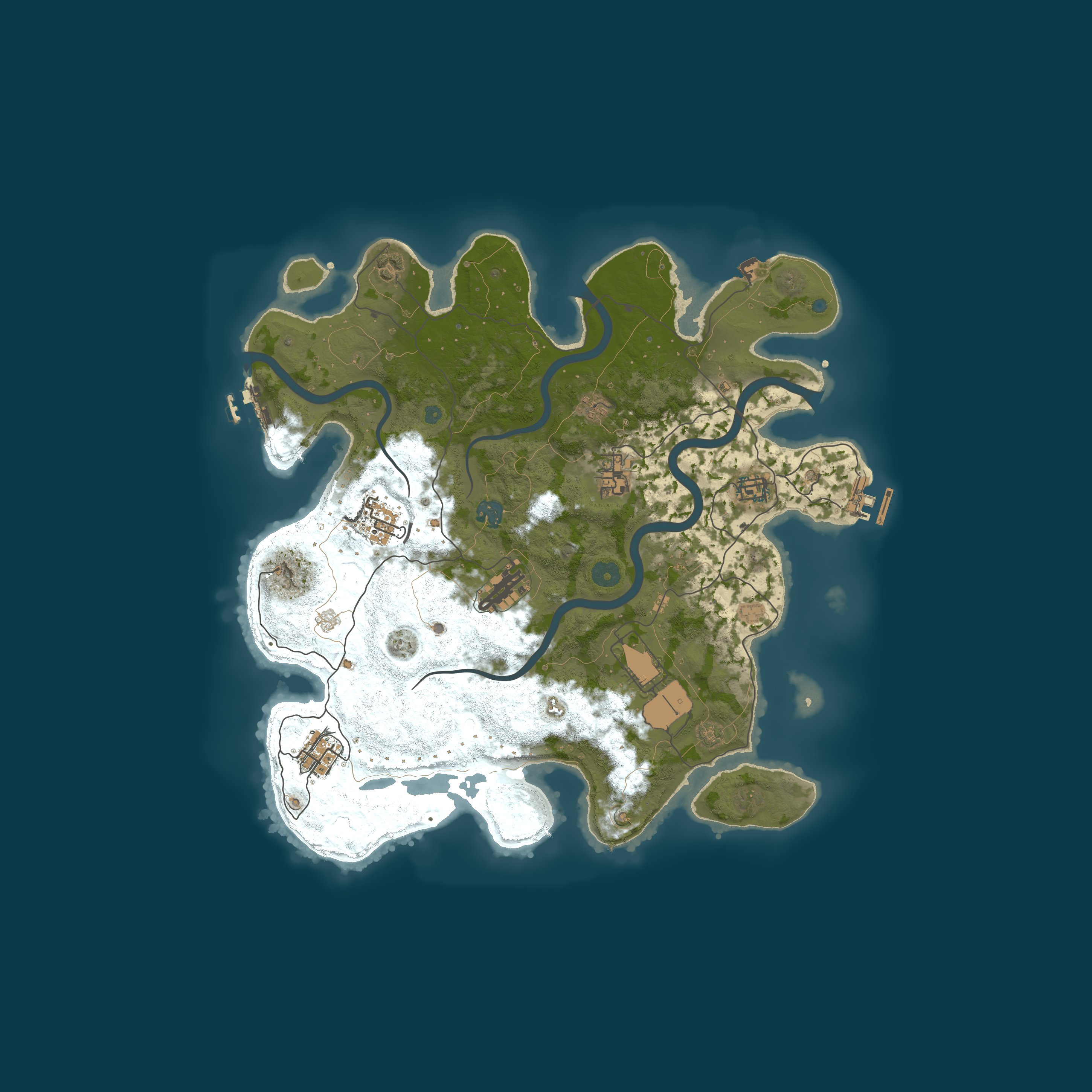 Map for RUSTIX 100X | PVP | Loot+ | No Limit