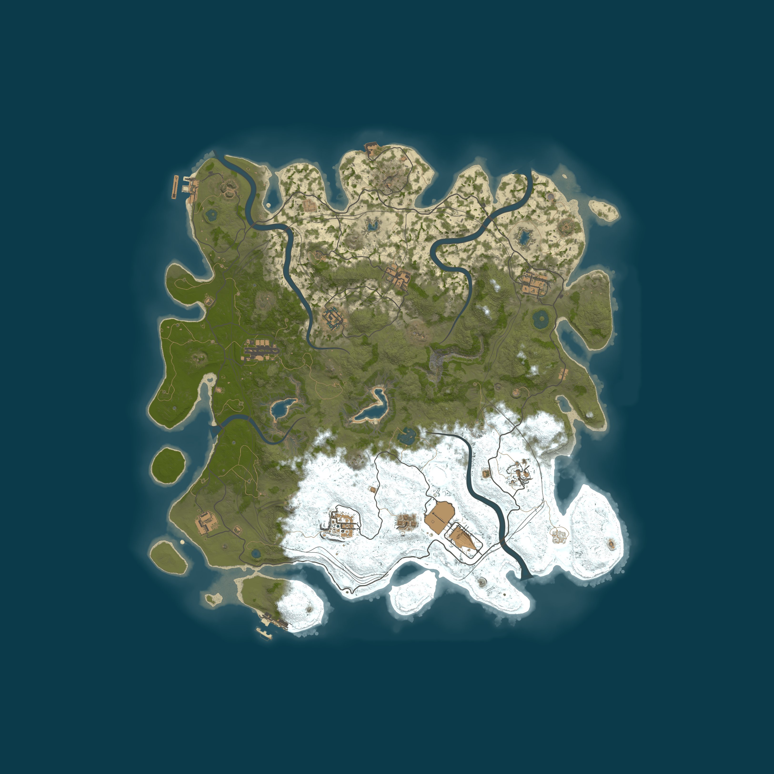 Map for Rust  - Beginner Friendly - Monthly Wipe - Low Decay