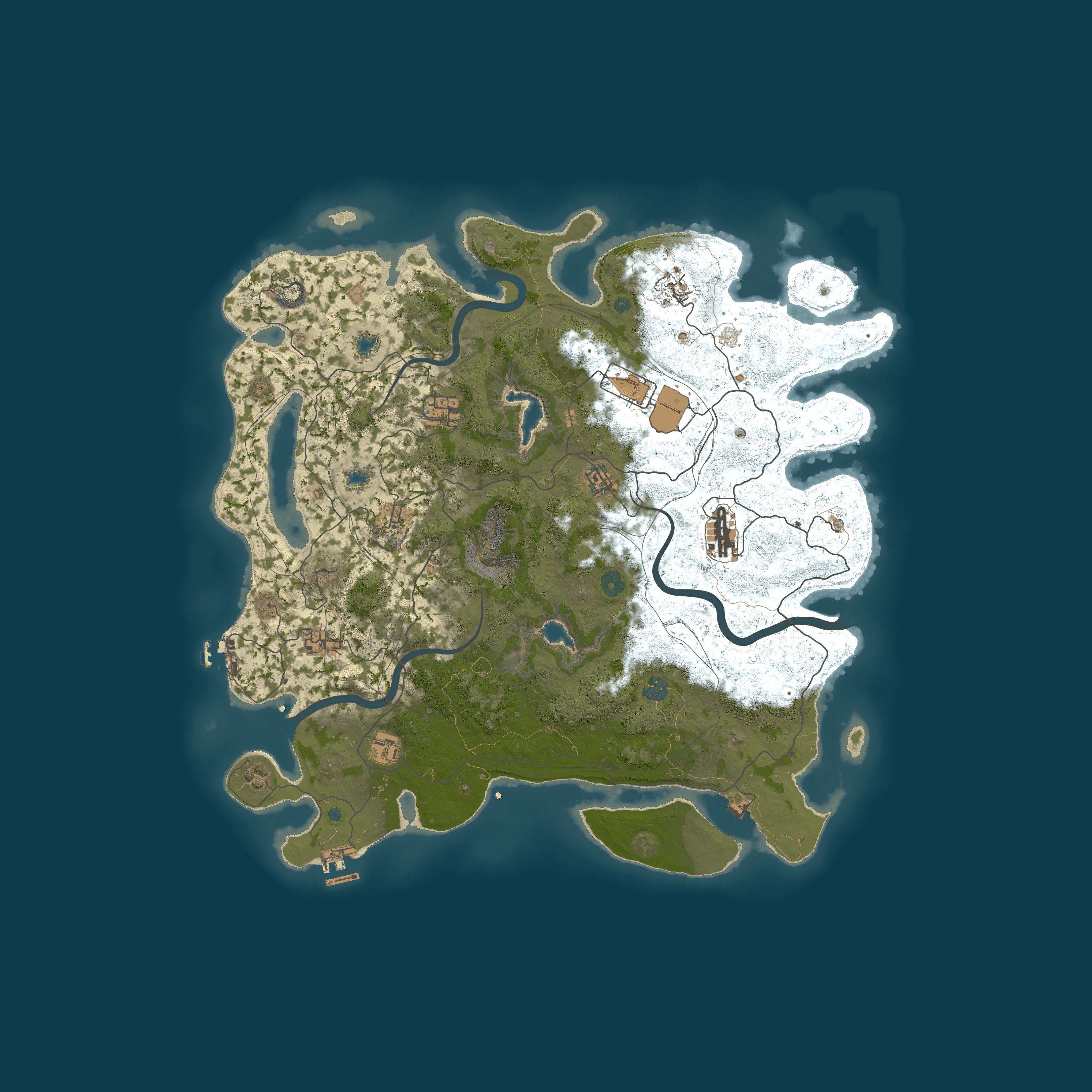 Map for Rust Misfits X5 Gather Large Stacking Workshop Skins PVP