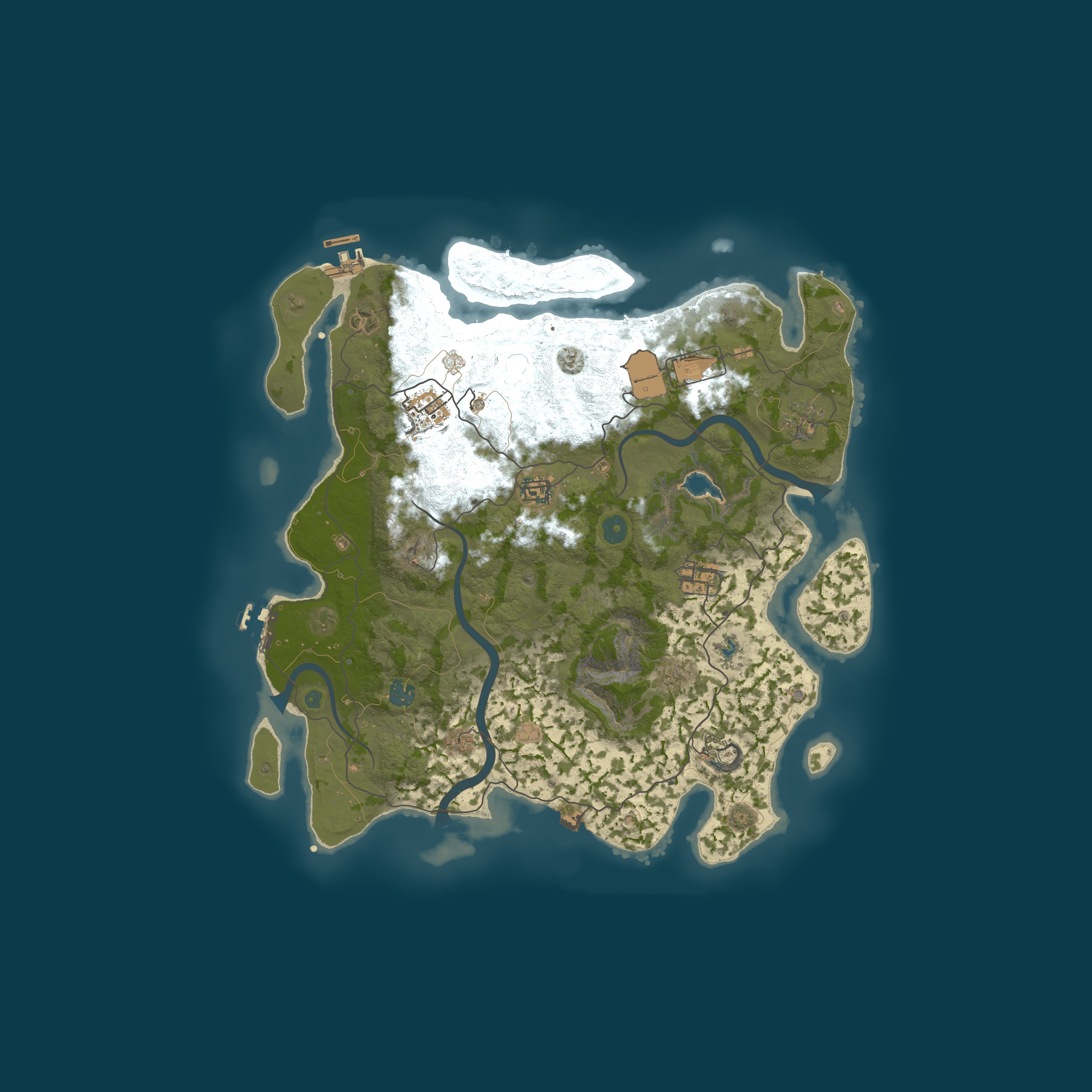 Map for RustGamingNation 3x PvE [Events|Purge|Zombies|SkillTree]