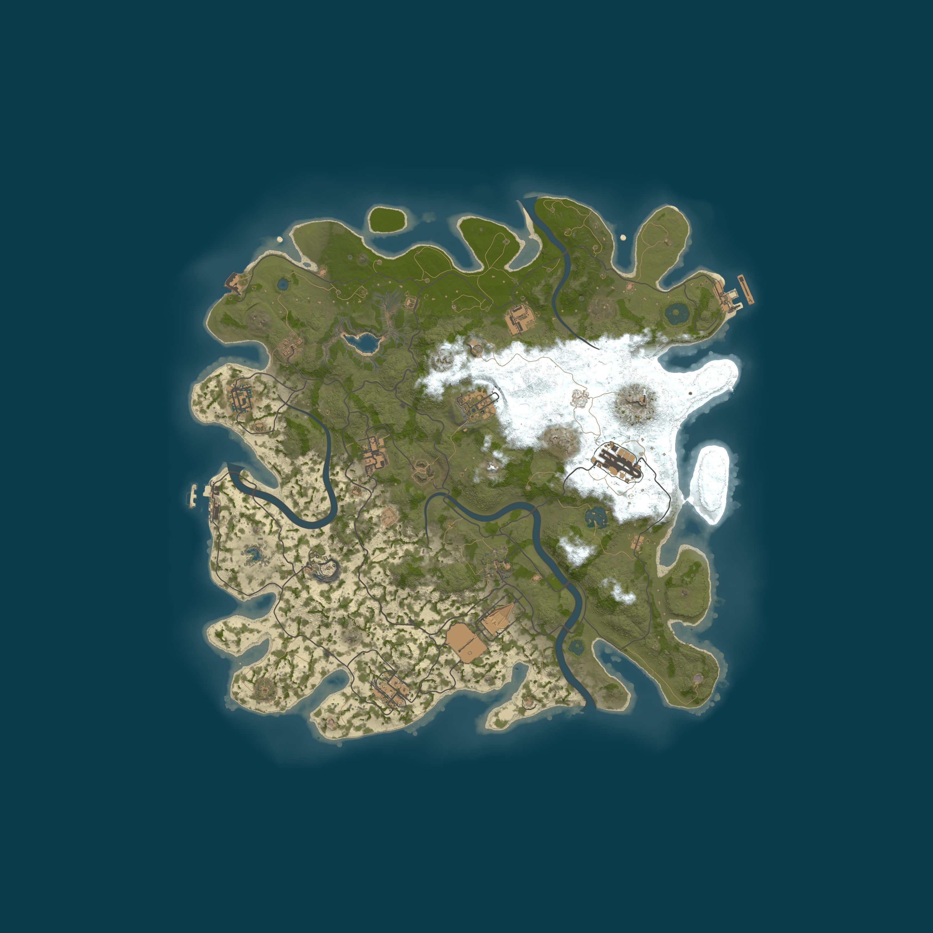 Procedural Map, size 4000, seed 54681136