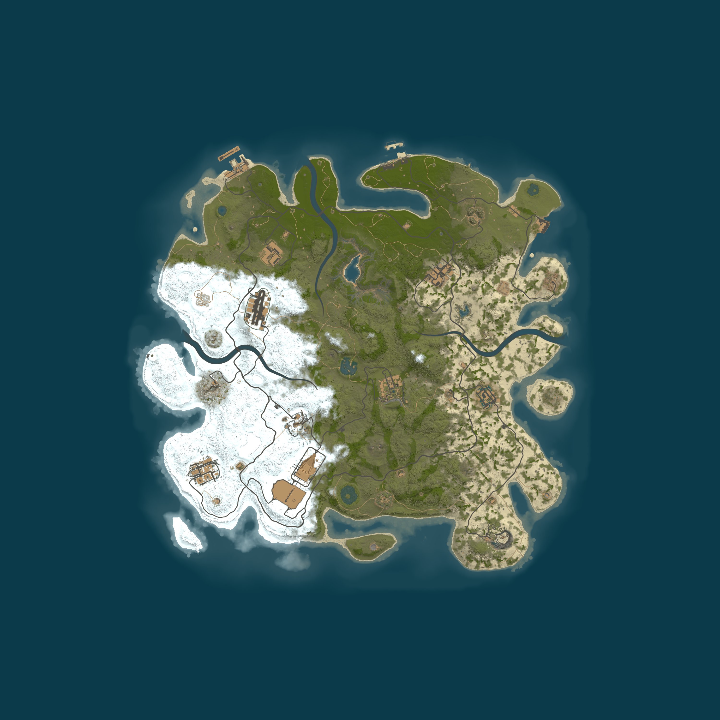 Procedural Map, size 4000, seed 1073709396