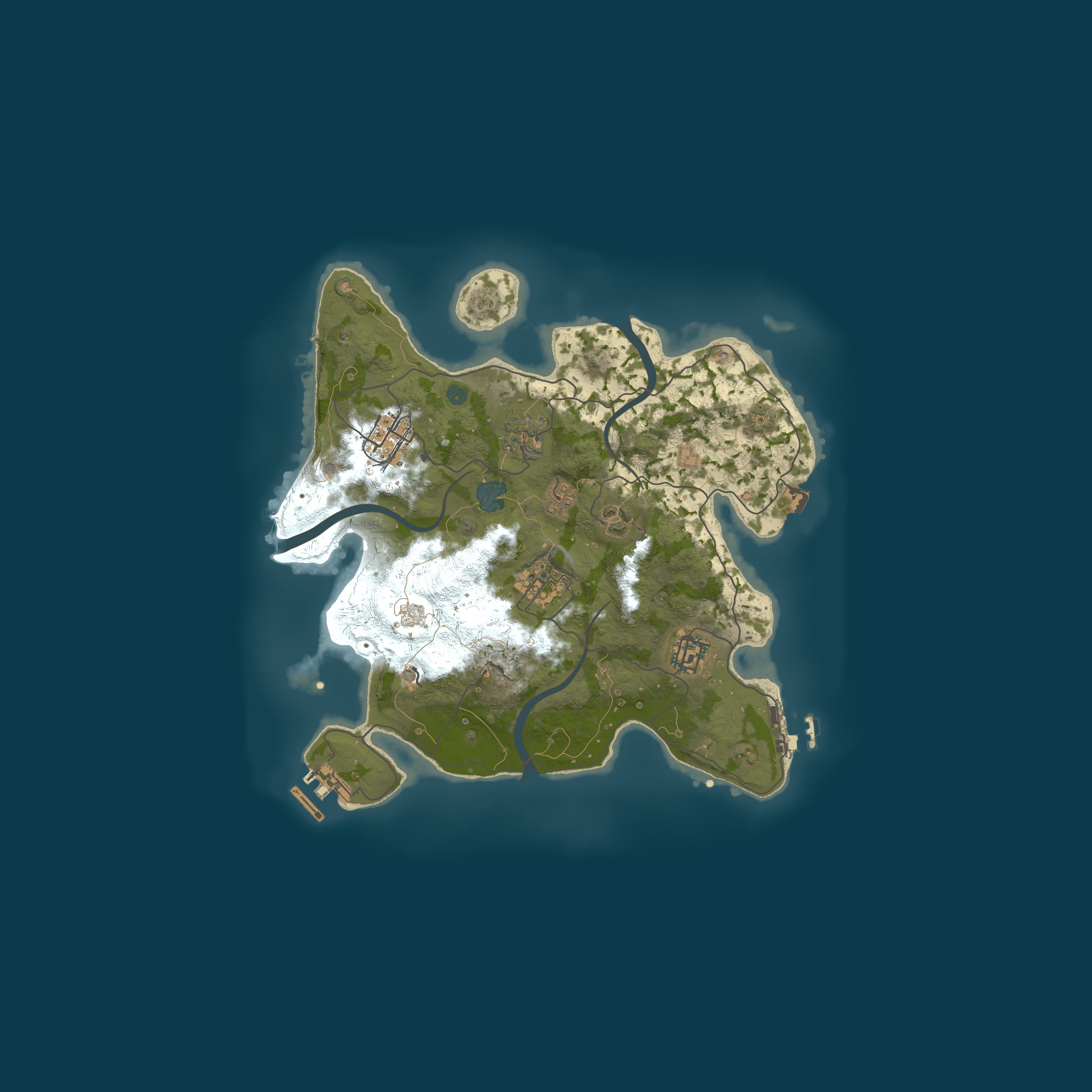 Procedural Map, size 3000, seed 420710420