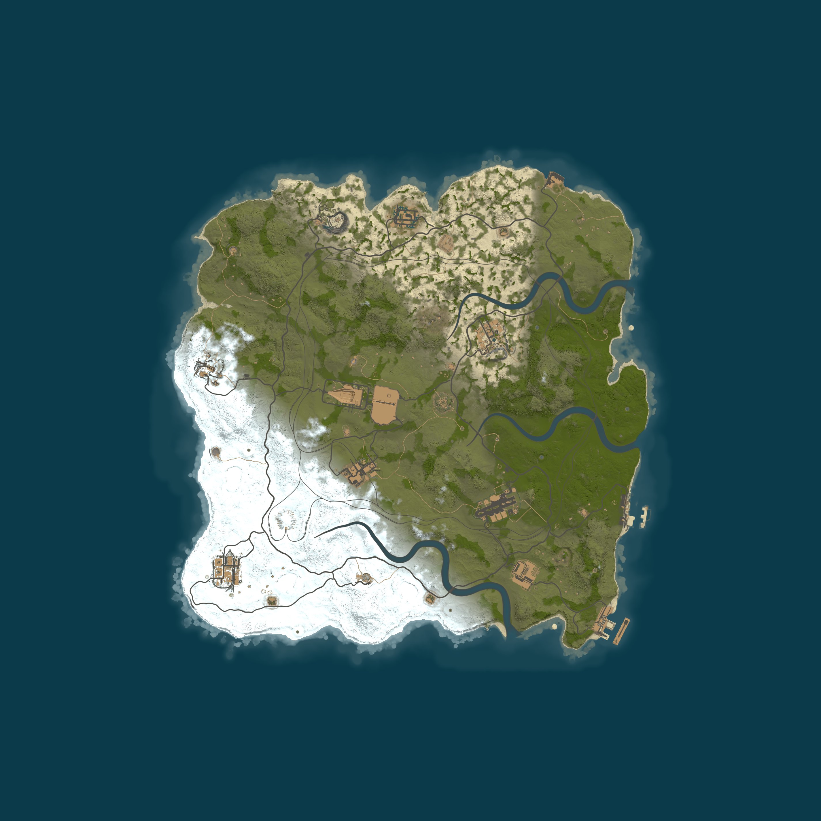 Custom Map, size 3700, seed 1715644246