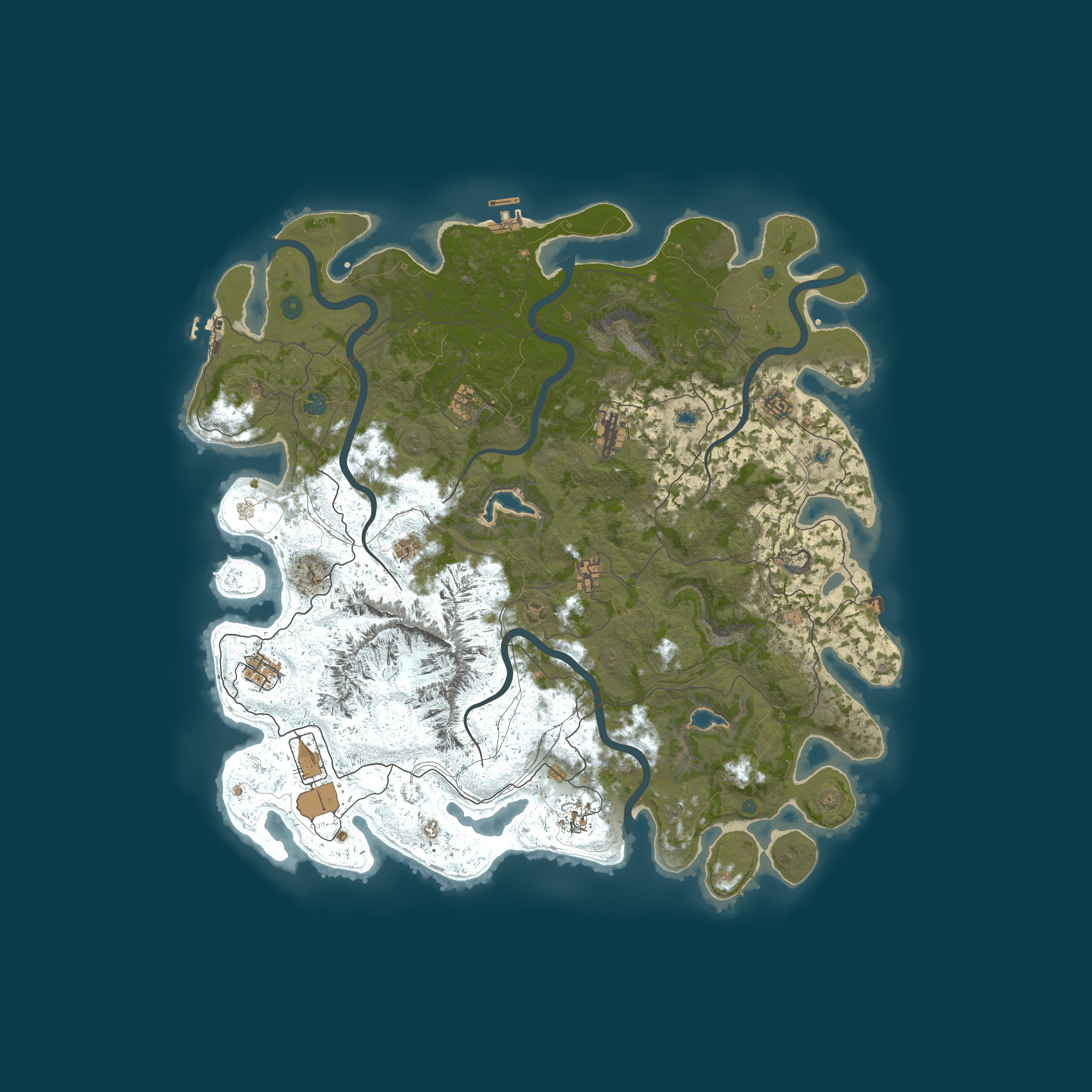 Map for Bigfoot Island