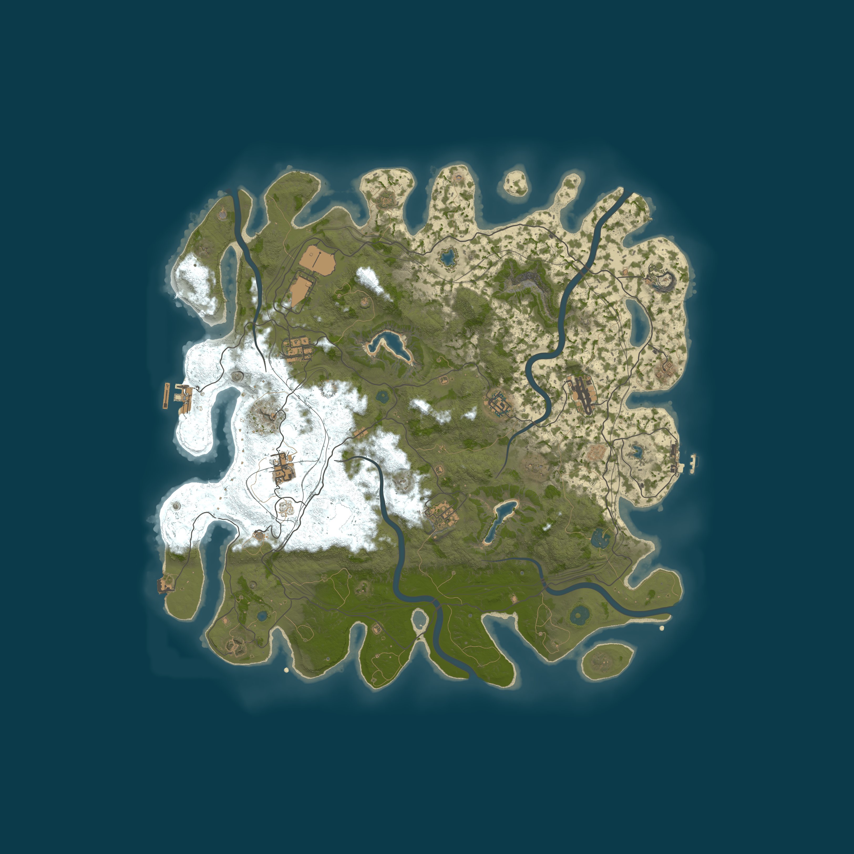 Map for Titan 2X Monthly PVE | Raidable Bases | 2x Gather | Wiped 03-05