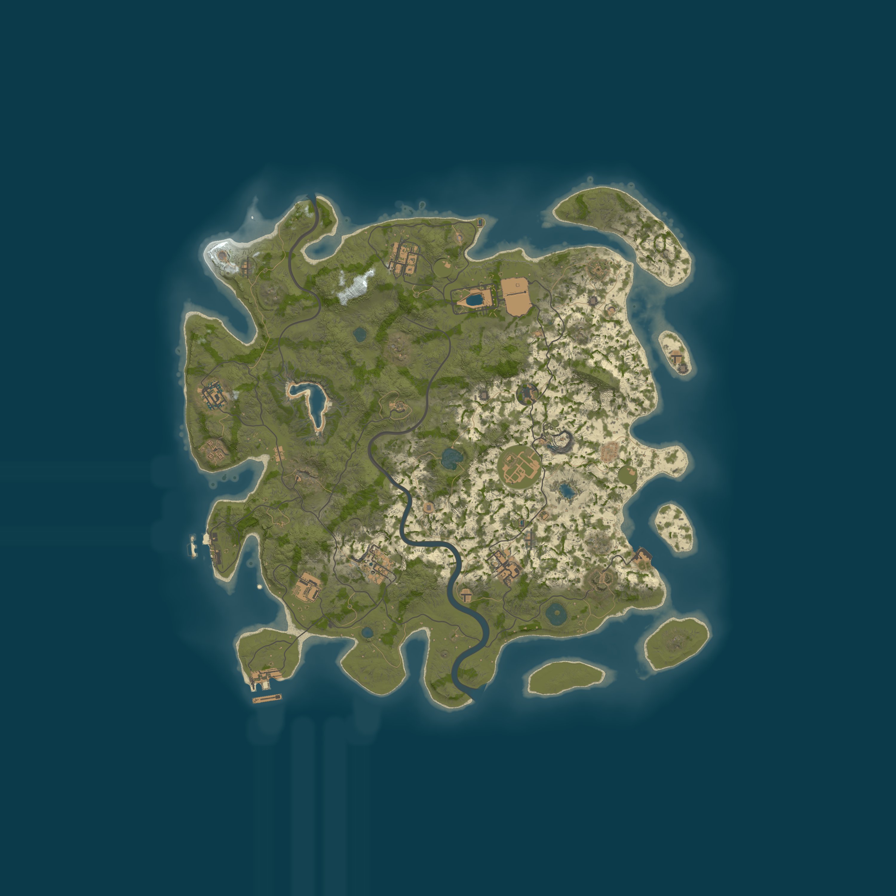 Custom Map, size 4000, seed 1337