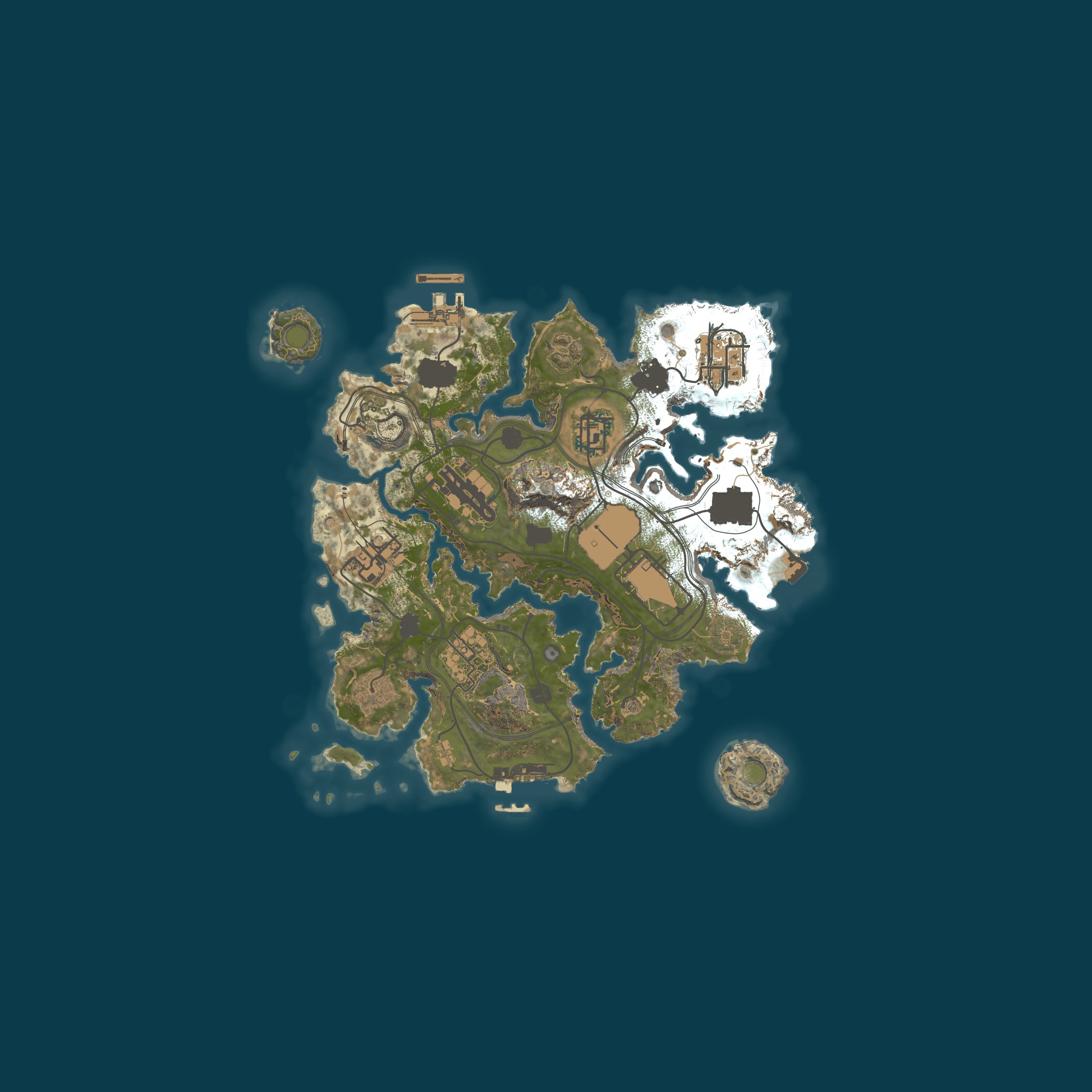 Map for The Green Card PvE 2X - Zombies|RaidBases|Events|Perks|Kits