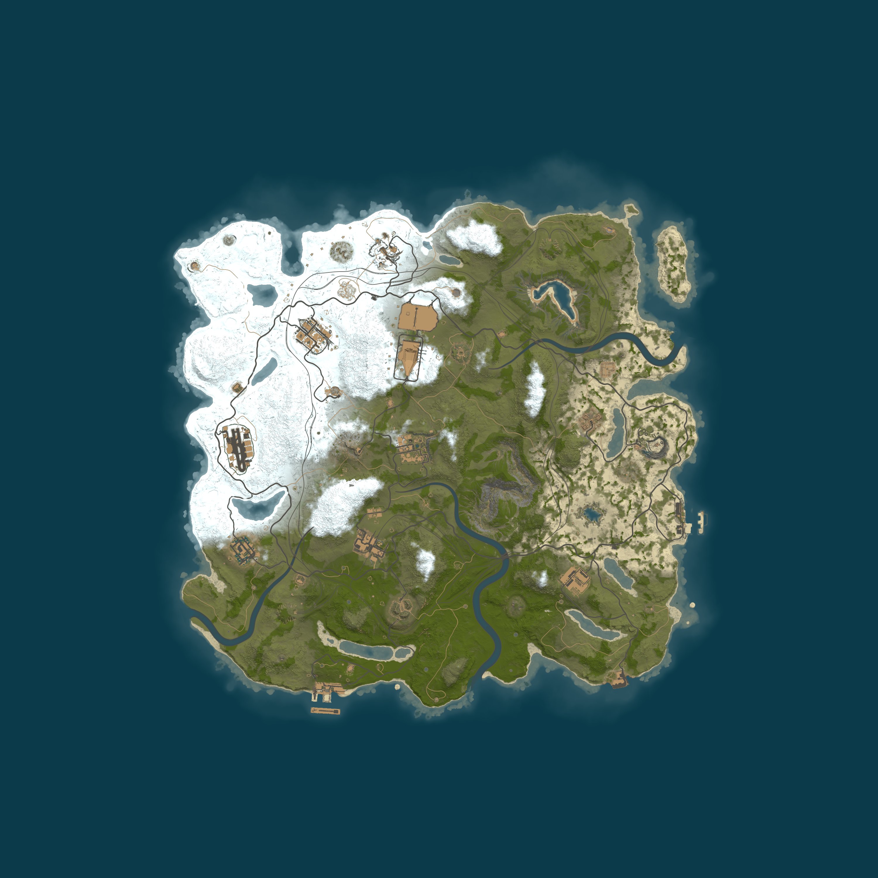 Rusticated Generated Maps, size 4000, seed 31734521