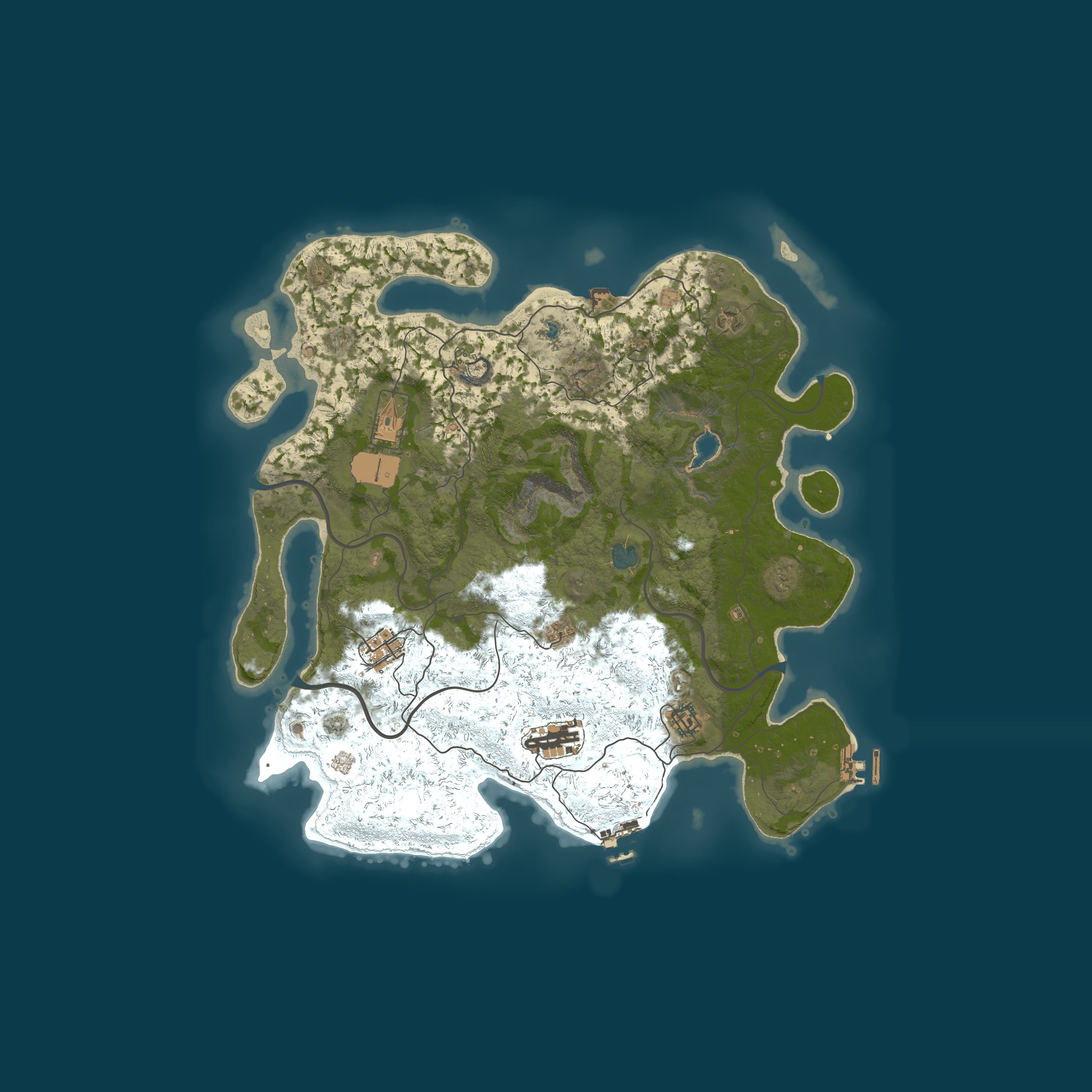Map for MetaRust | PvE+ | RaidBases | Convoy | Shop | Kit | 5X