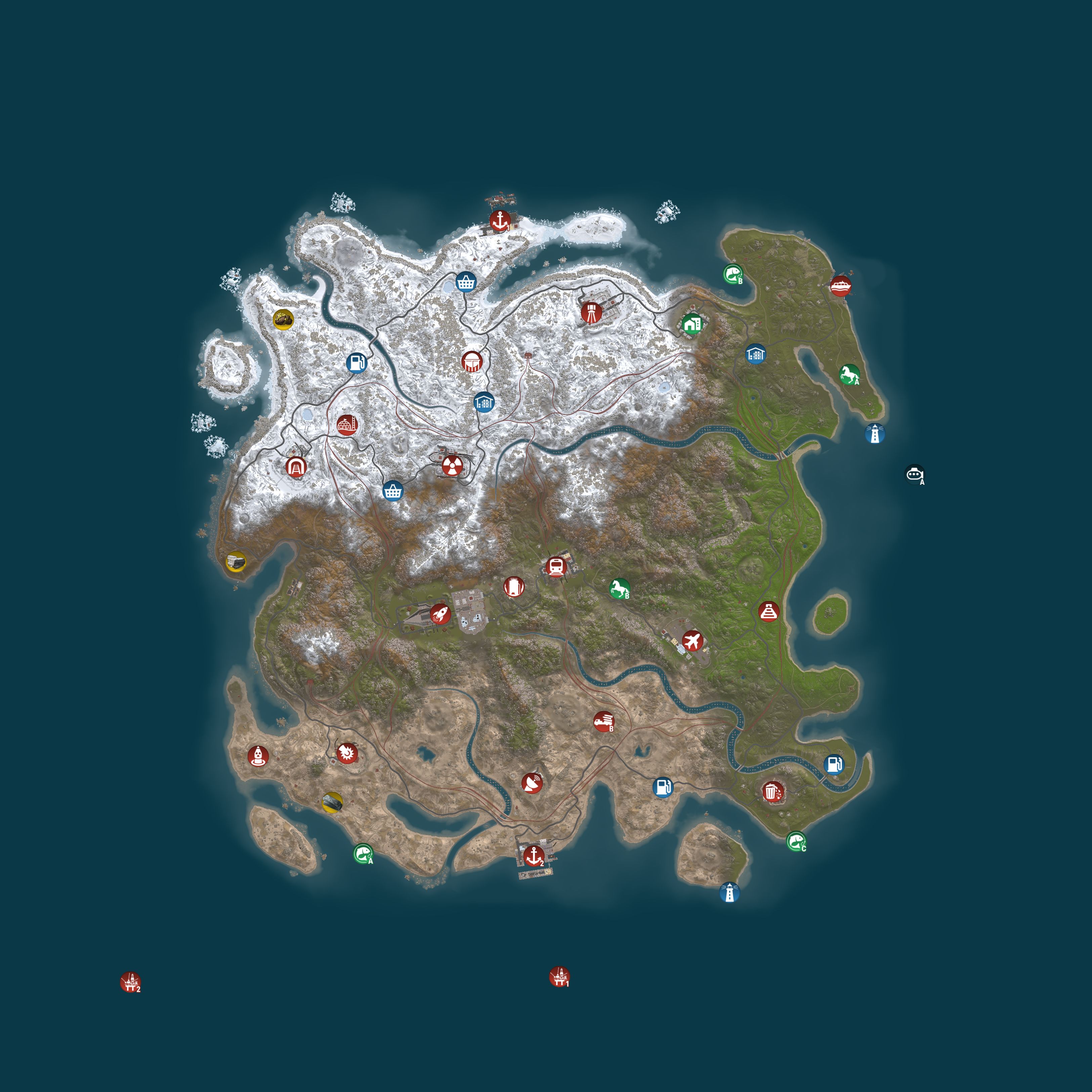 Map for Magic Rust #13 — Vanilla 2x | Pyccкий