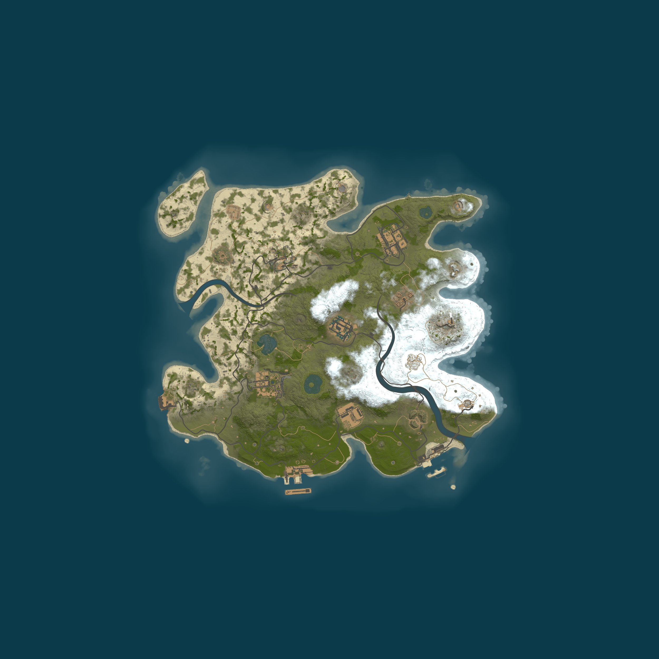 Procedural Map, size 3000, seed 50500