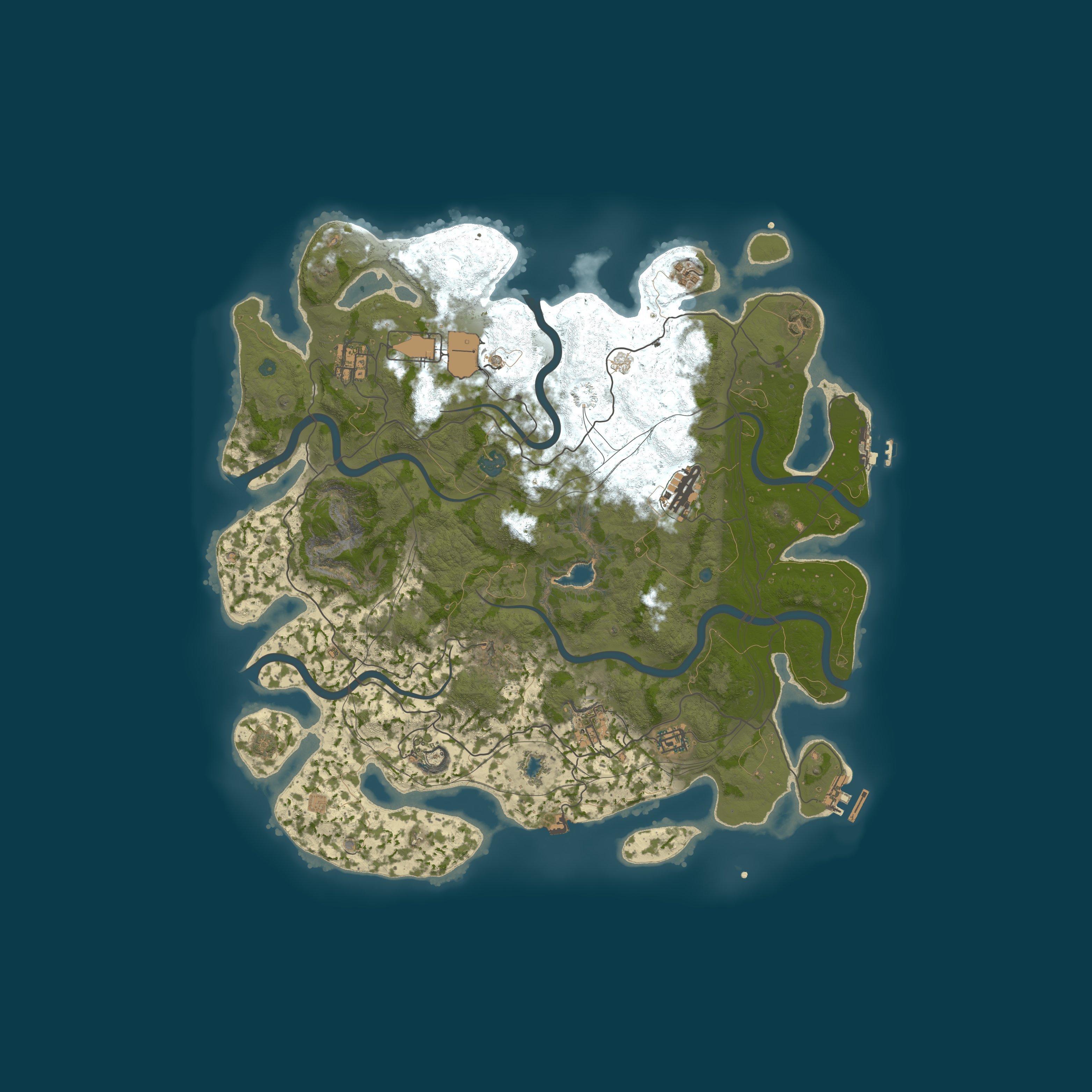 Map for NEVERLAND X3 PVE, custom weapons, raidable bases, abandoned bas