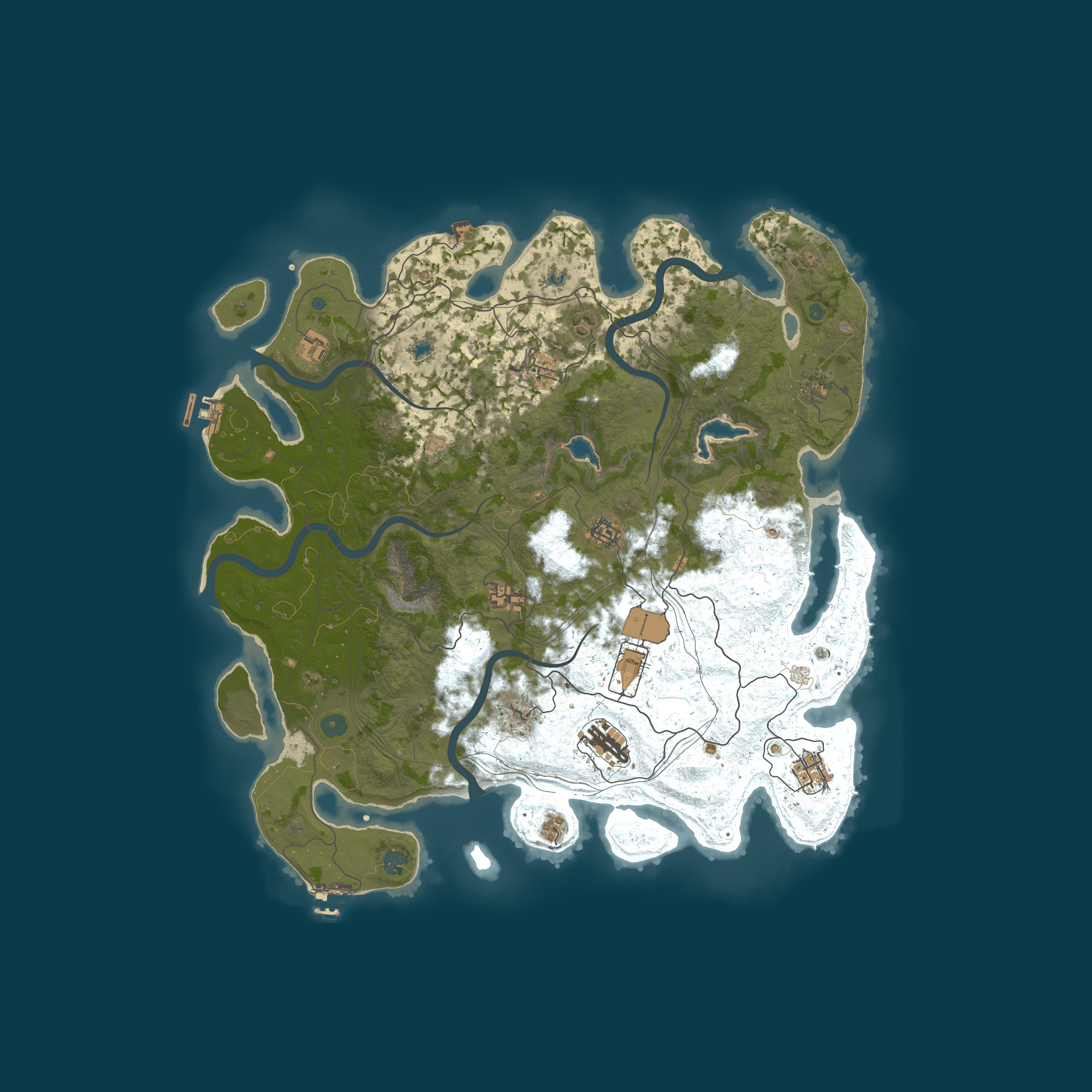 Procedural Map, size 4500, seed 1629488886
