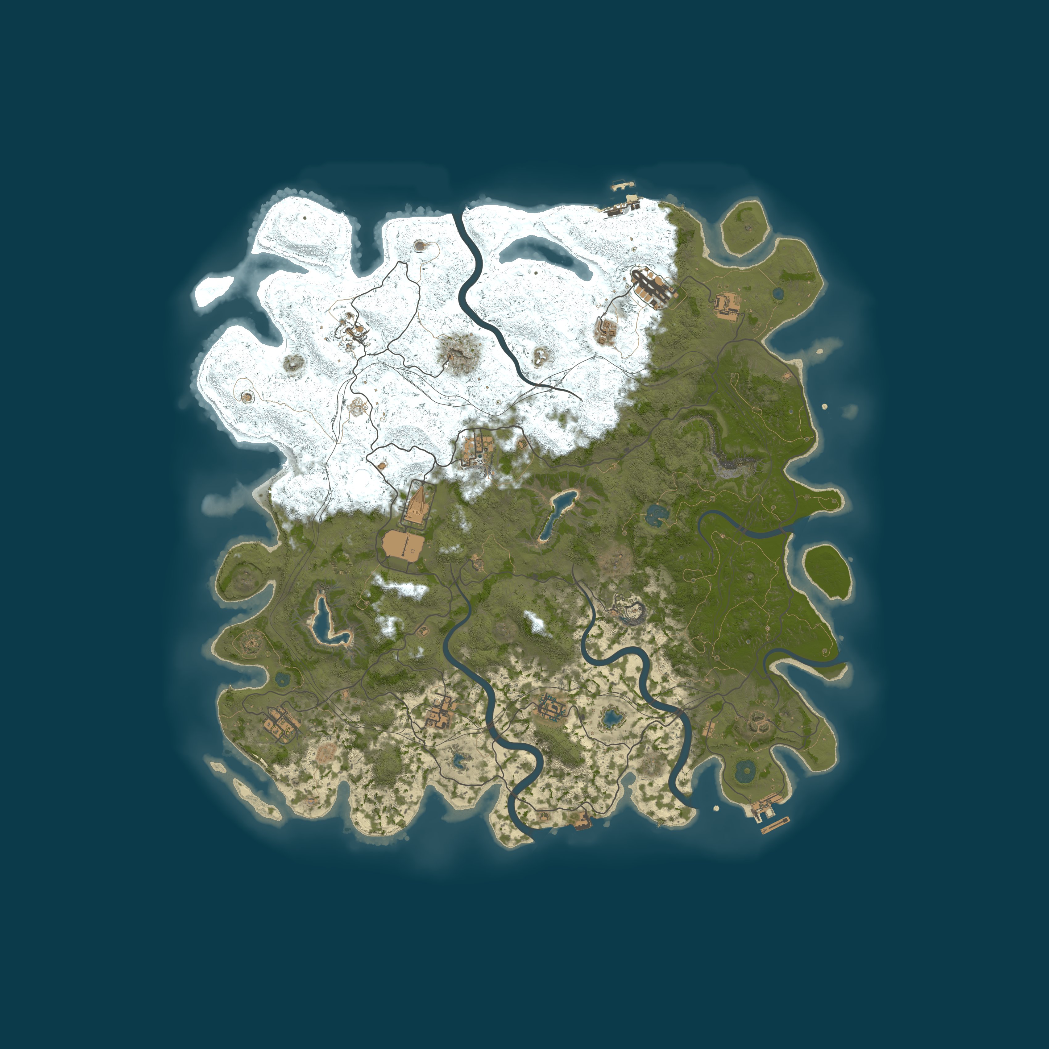 Procedural Map, size 4800, seed 65348432