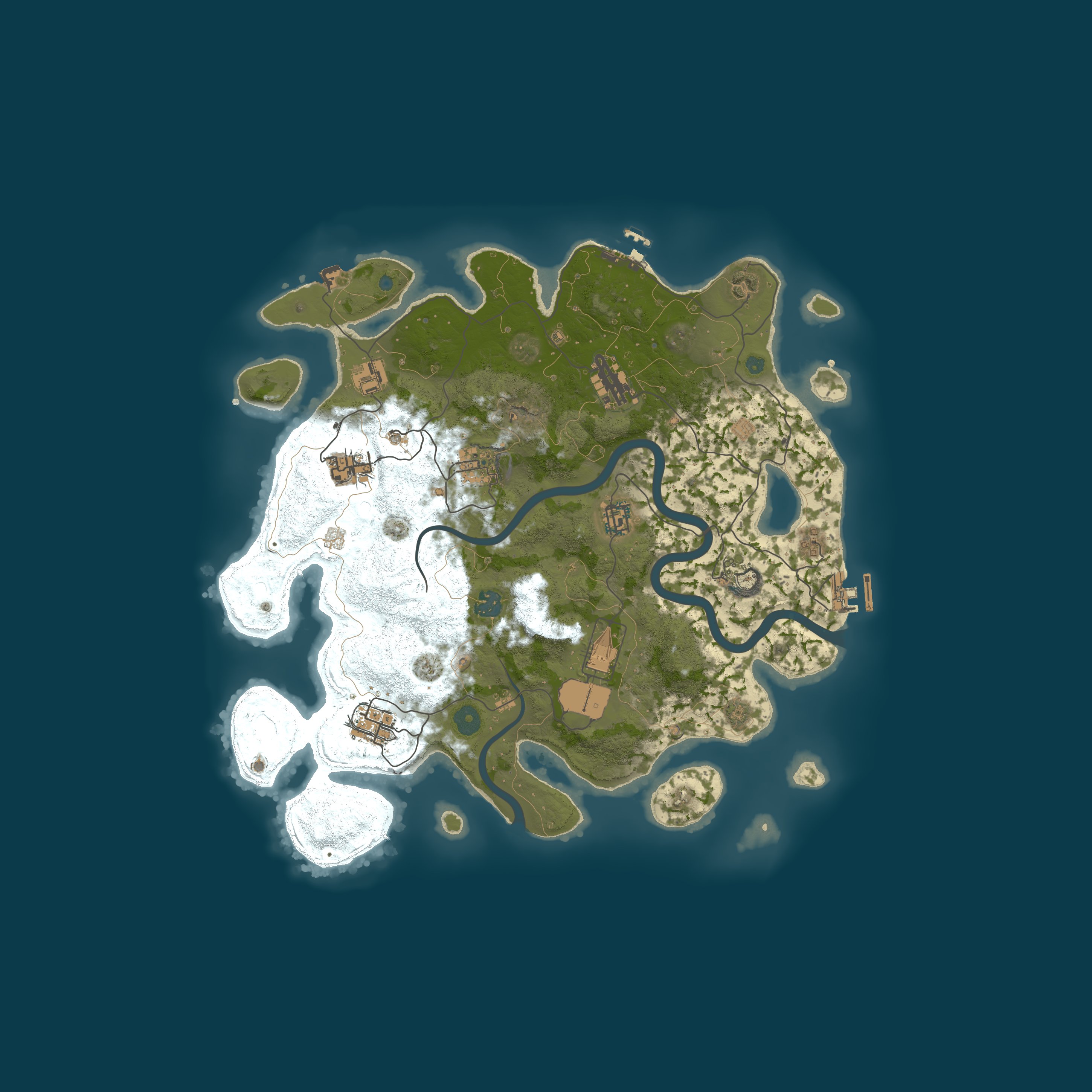 Procedural Map, size 3800, seed 799734930
