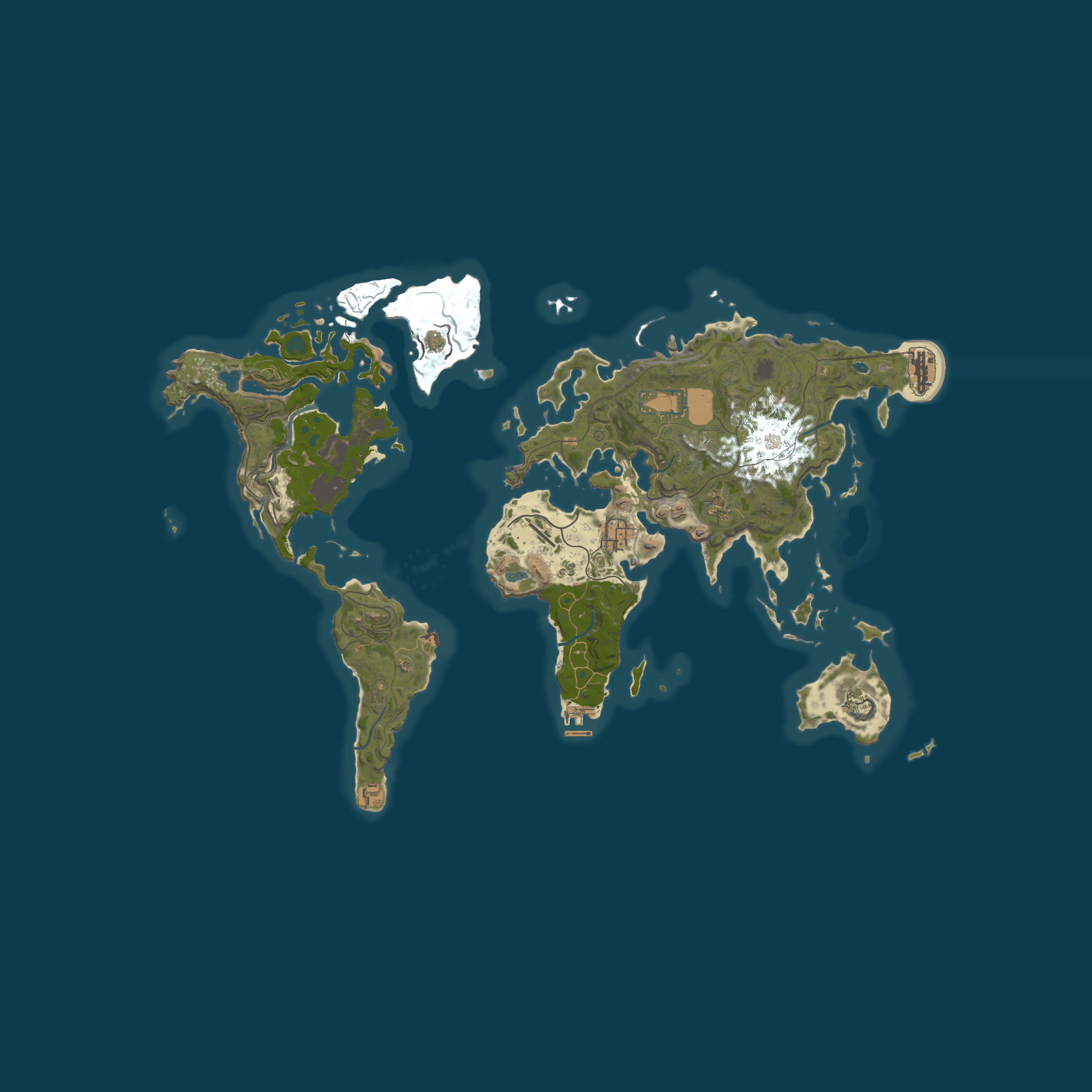 Custom Map, size 5800, seed 93670987