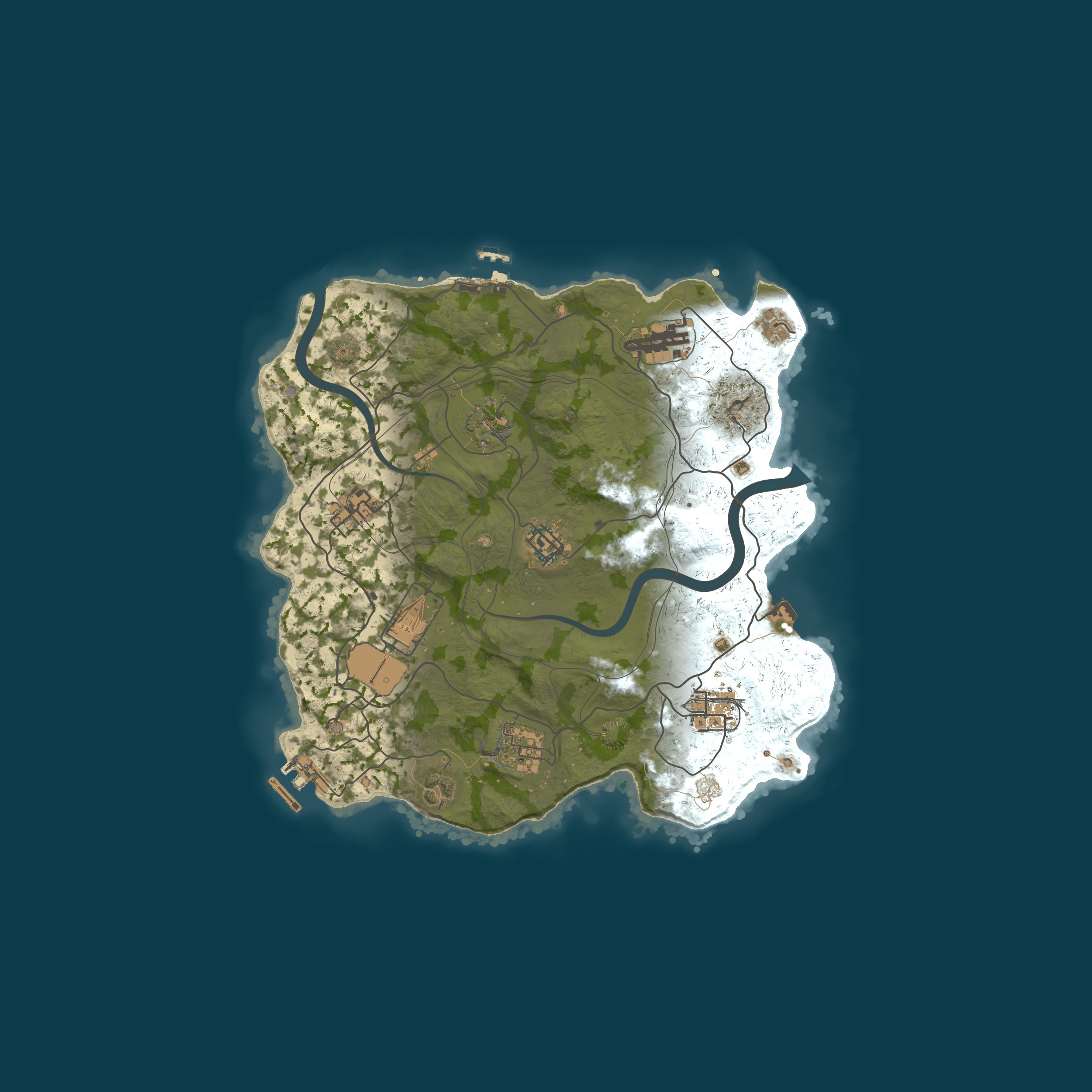 Map for MetaRust.net Small Solo/Duo|WipeFull 25/06|Vanilla|